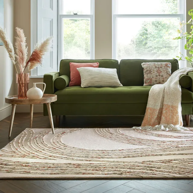 flair-rugs-abstract-swirl-wollteppich image 1