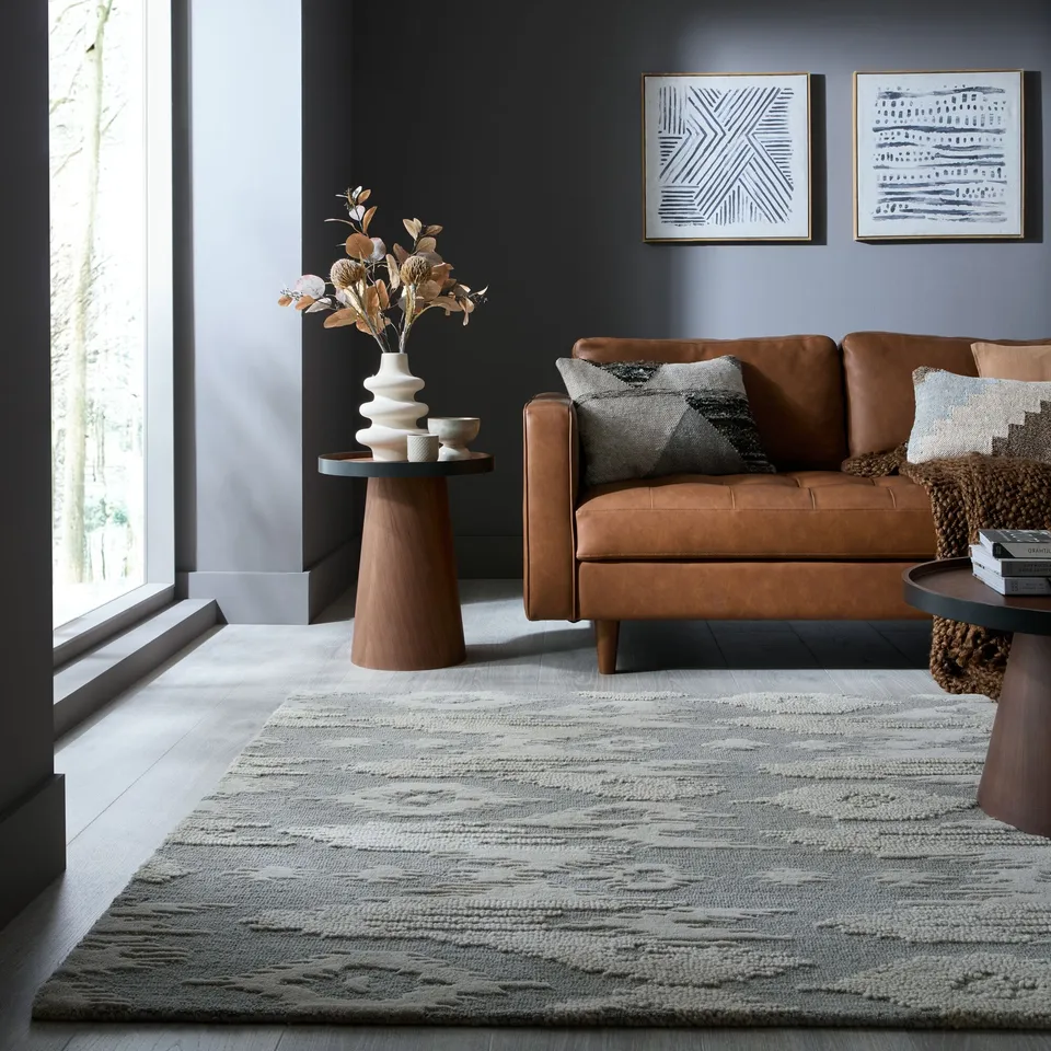 flair-rugs-dion-ikat-global-wollteppich image 1