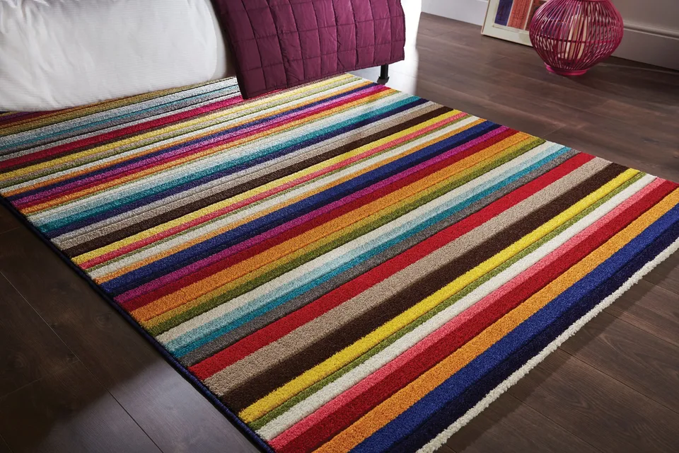 flair-rugs-tango-modern-stripe-bunt-designteppich image 1