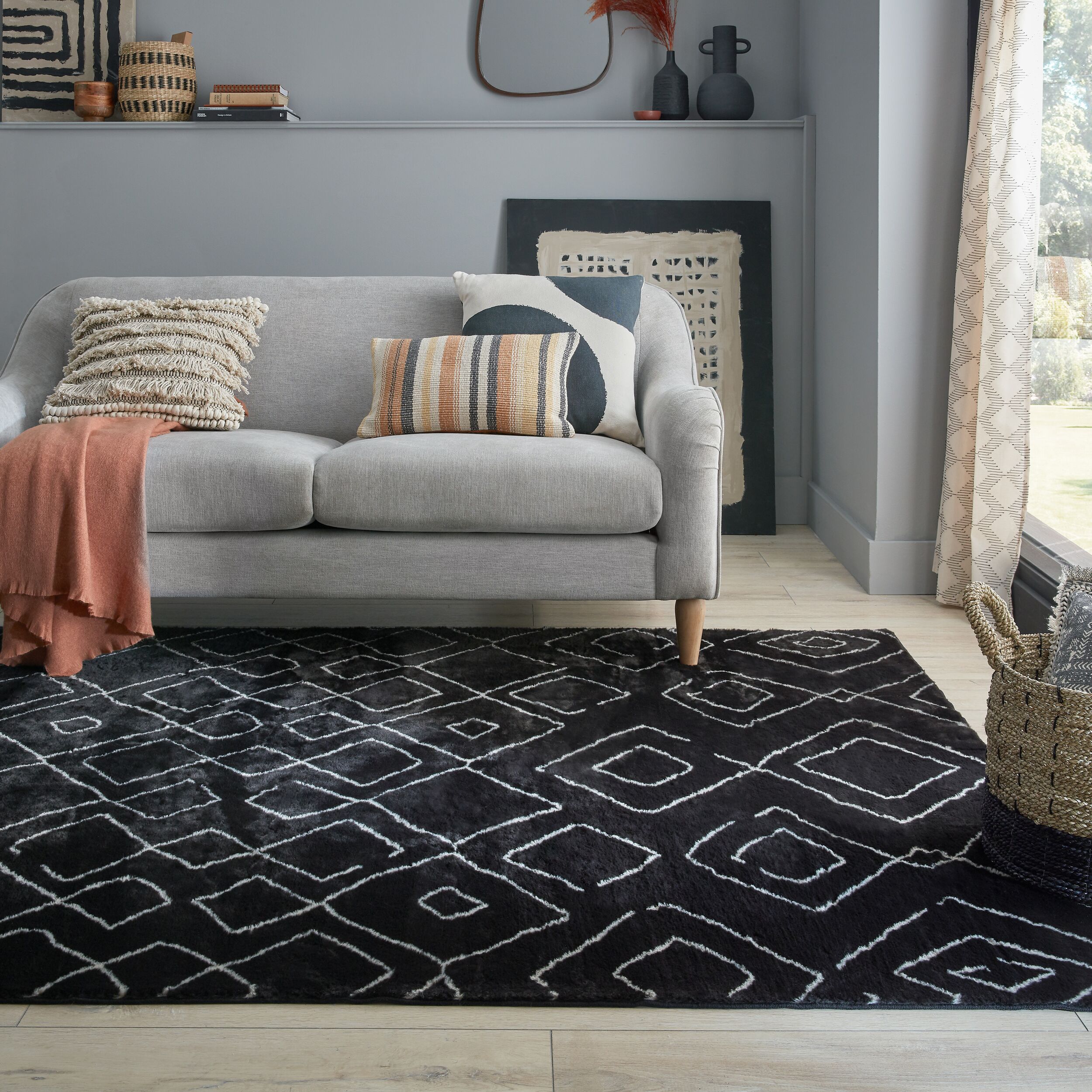 flair-rugs-imran-waschbarer-kunstfell-teppich image 1