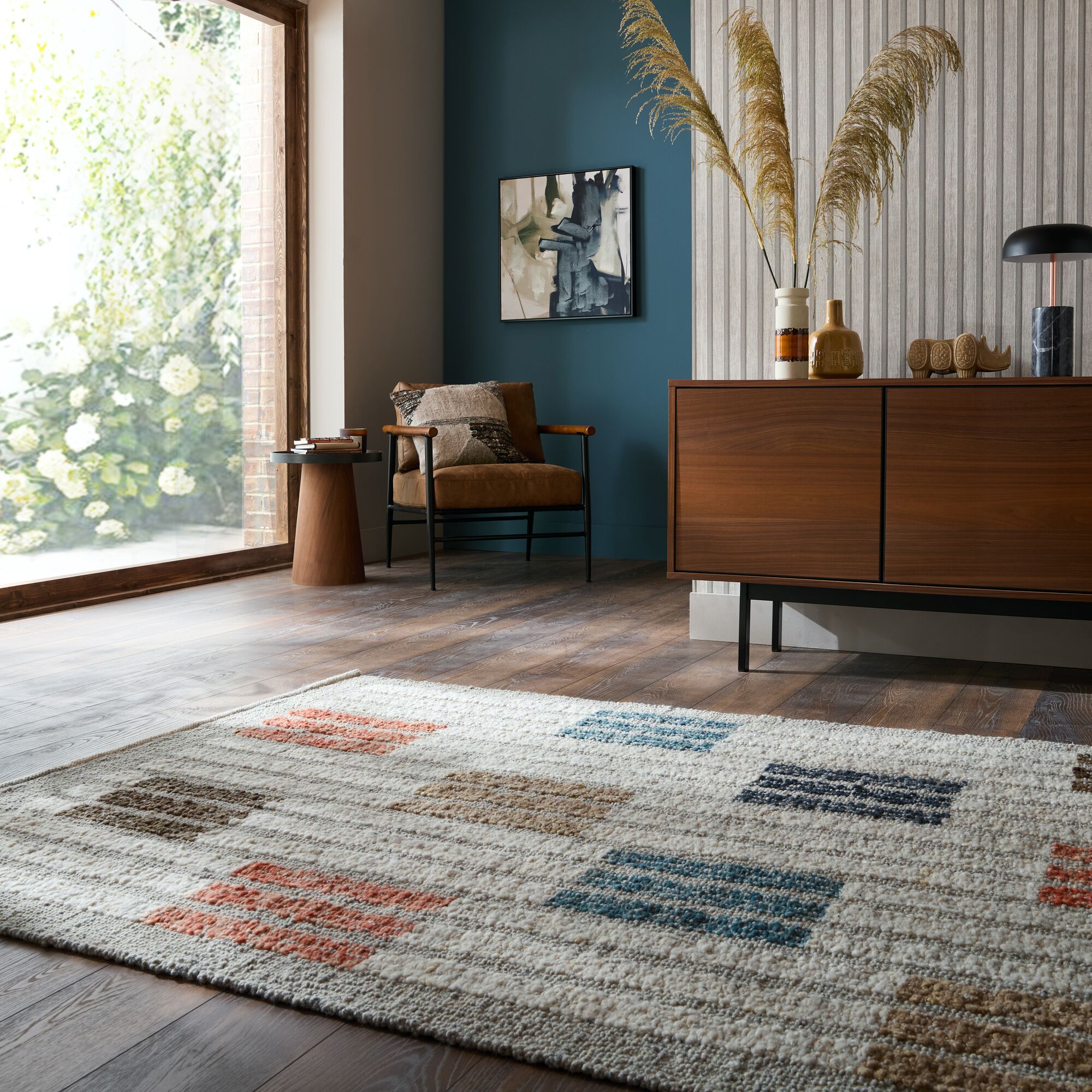 flair-rugs-alder-blocks-teppich-aus-wollmischung-blockmuster image 1