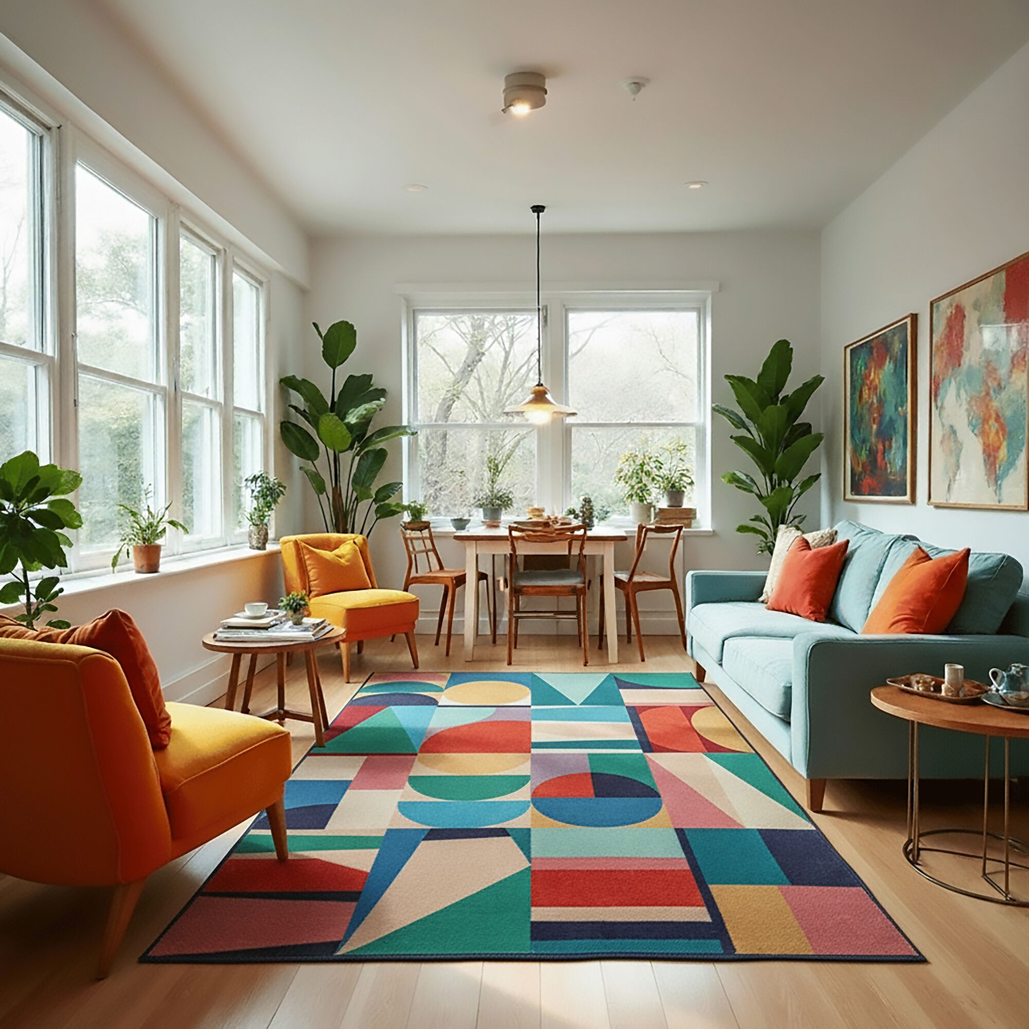 flair-rugs-patchwork-geometric-wool-blend-teppich-aus-wollmix image 1