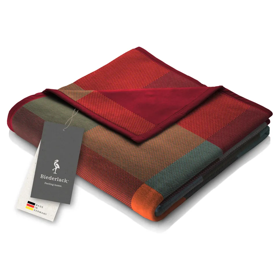 biederlack-pure-cotton-karo-kuscheldecke-150x200-cm image 1