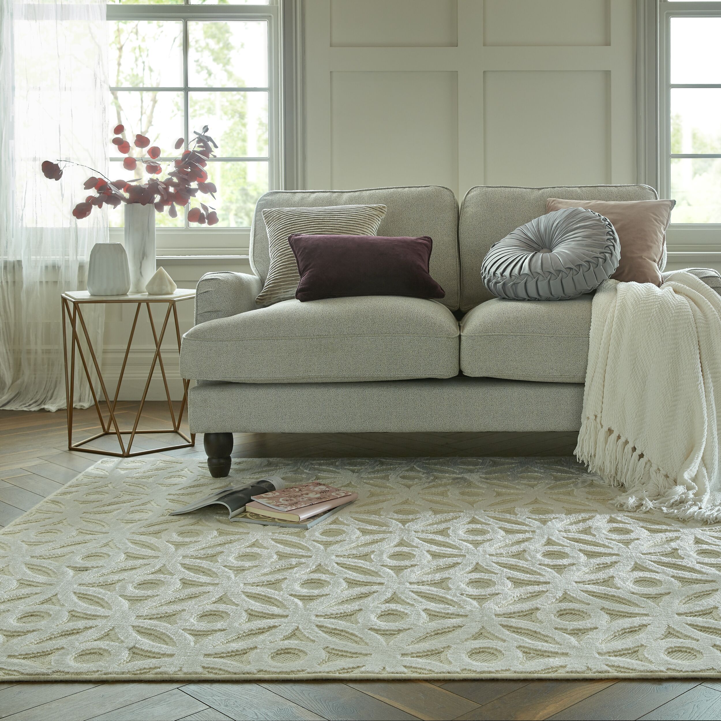 flair-rugs-clarissa-trellis-teppich-mit-gittermuster image 3