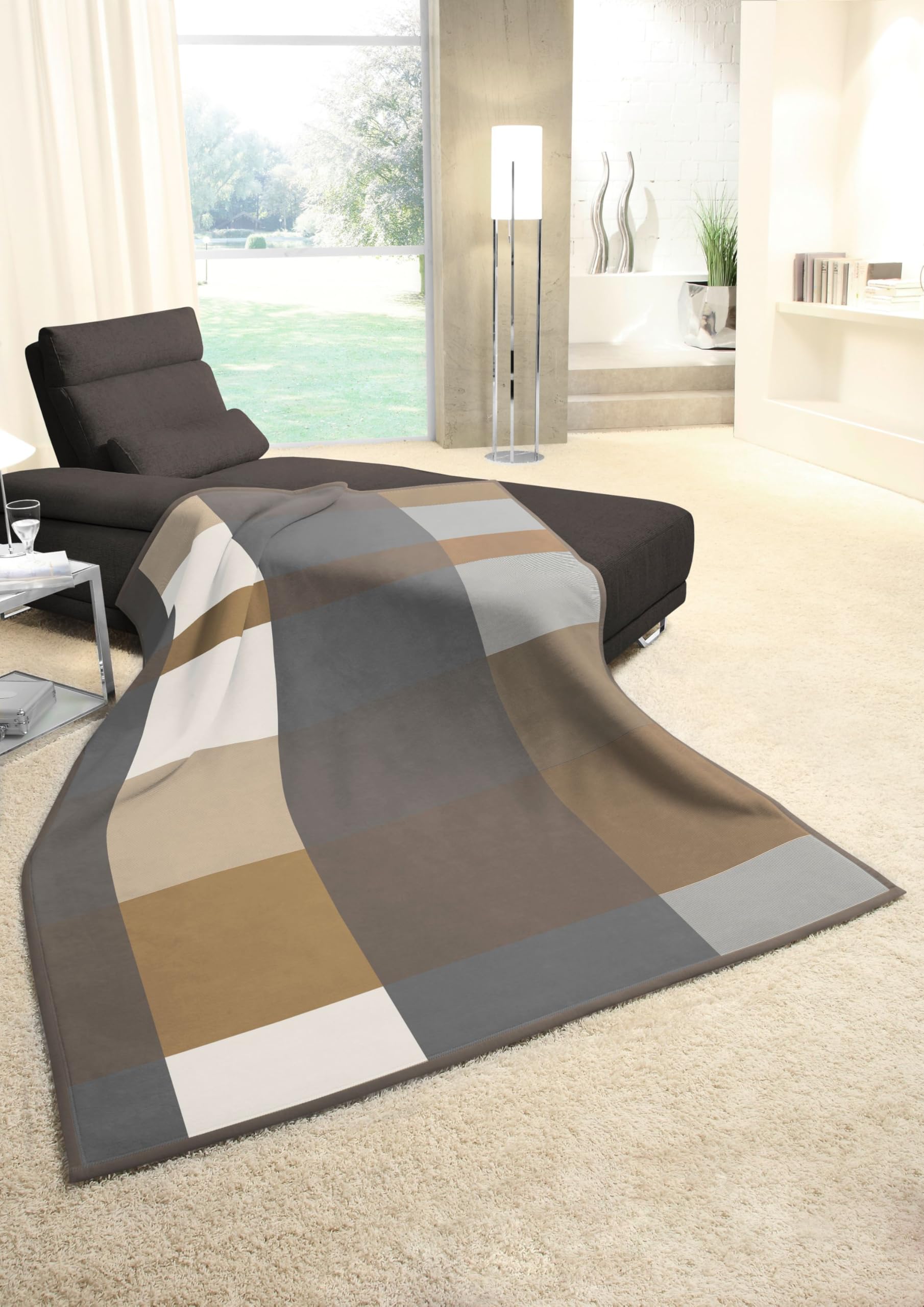 biederlack-cotton-home-timeless-wohndecke-150x200-cm-karo image 2