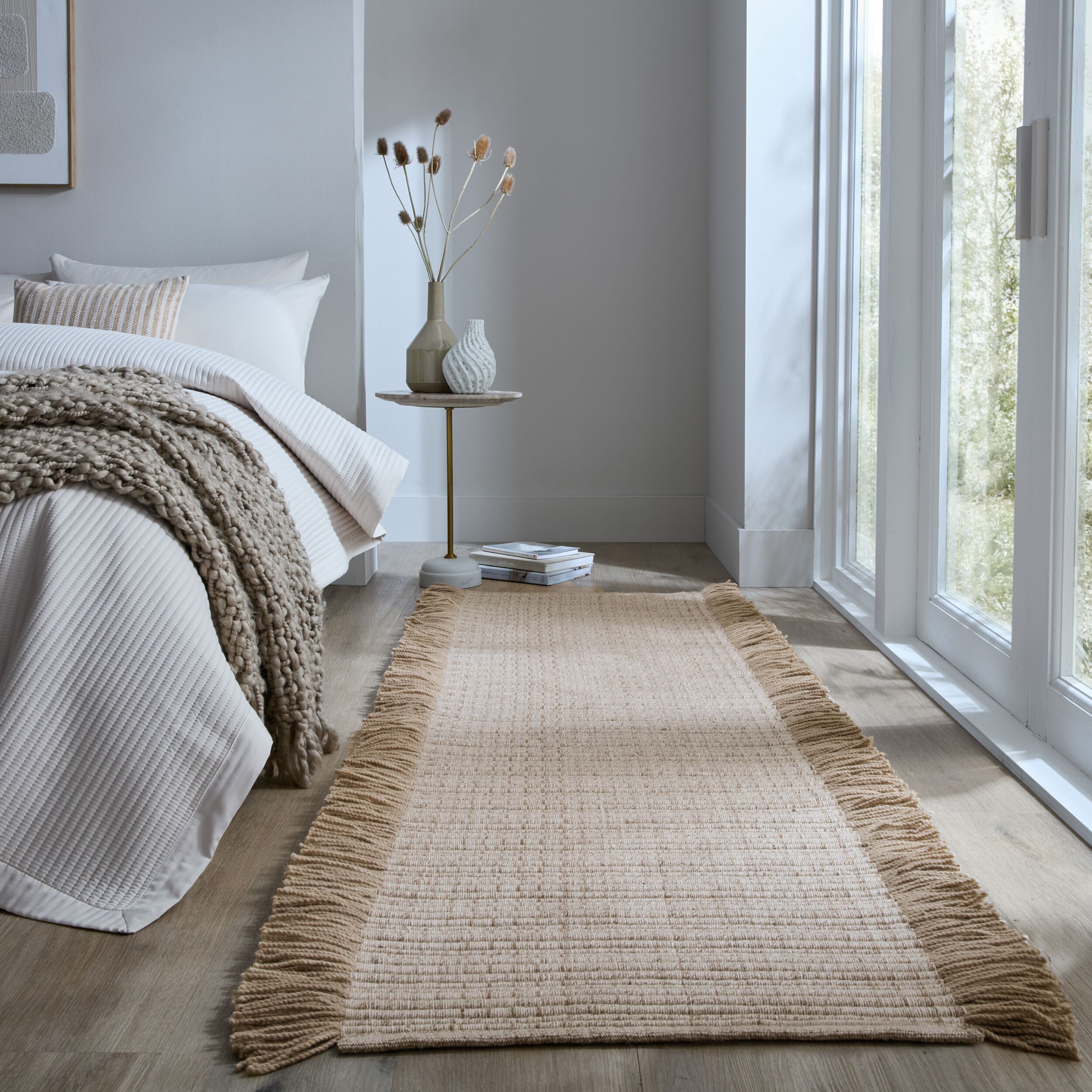 flair-rugs-rene-fringed-ribbed-woll-l-ufer-mit-fransen image 1