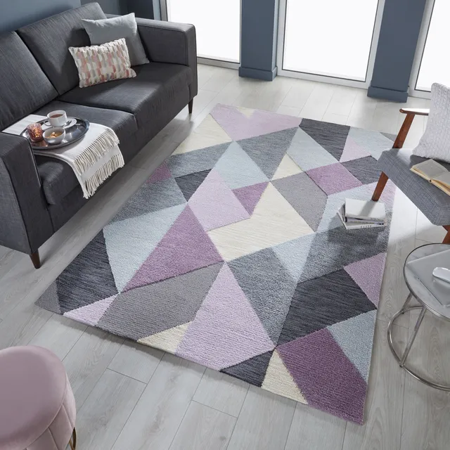 flair-rugs-icon-bunter-geometrie-designteppich image 1