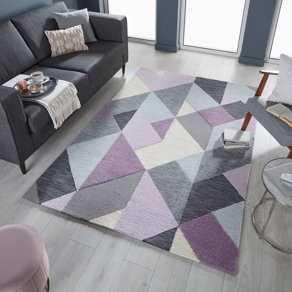 flair-rugs-icon-bunter-geometrie-designteppich image 1