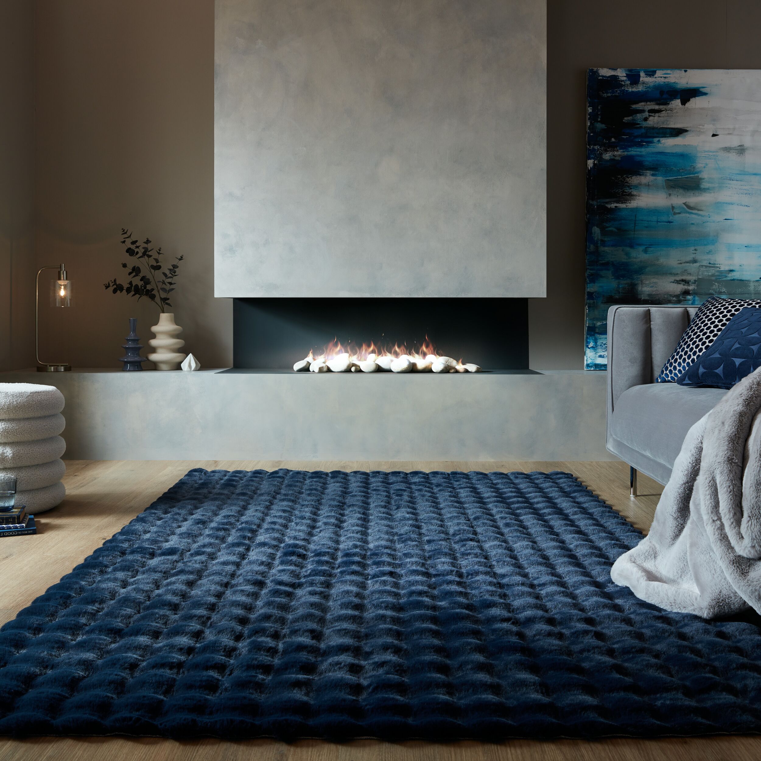 flair-rugs-waffle-washable-faux-fur-rug-waschbarer-teppich image 4