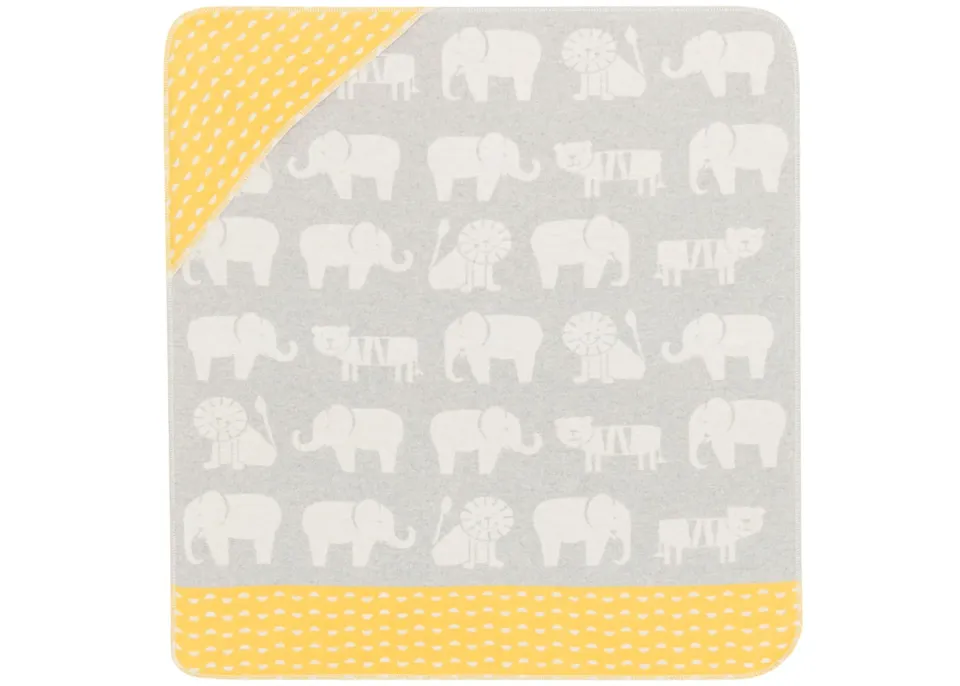david-fussenegger-juwel-babydecke-mit-kapuze-zoo-grs image 1