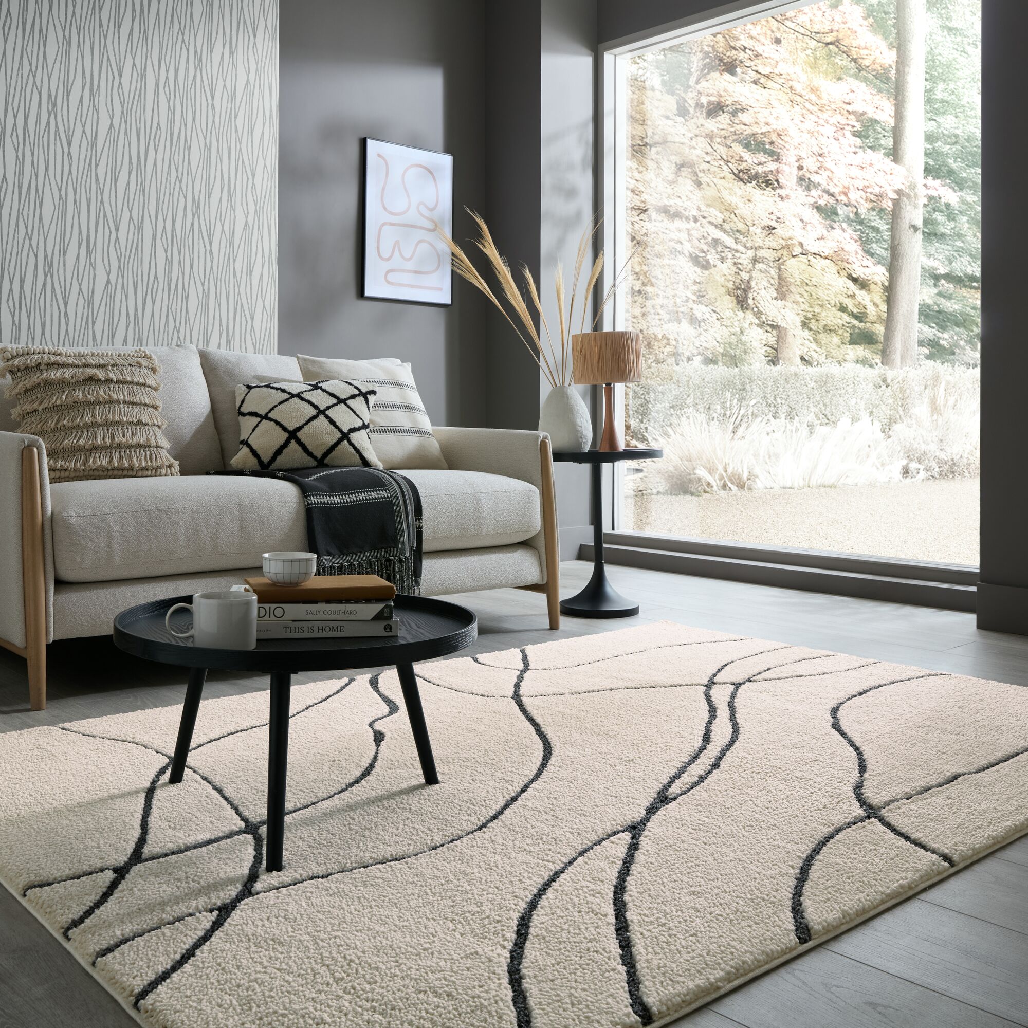 flair-rugs-flow-recycled-abstract-teppich image 1