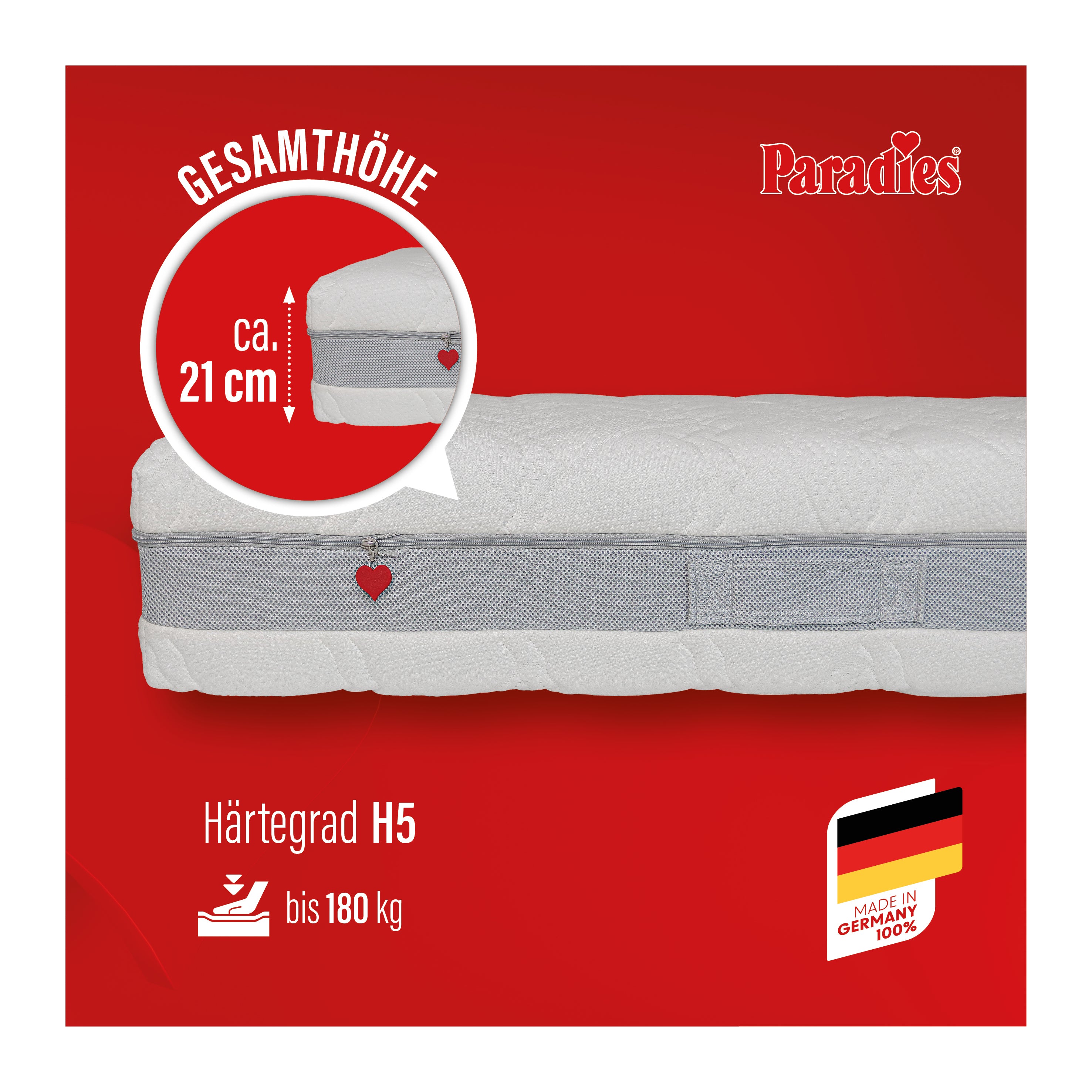 paradies-prolife-strong-180-7-zonen-taschenfederkernmatratze image 2