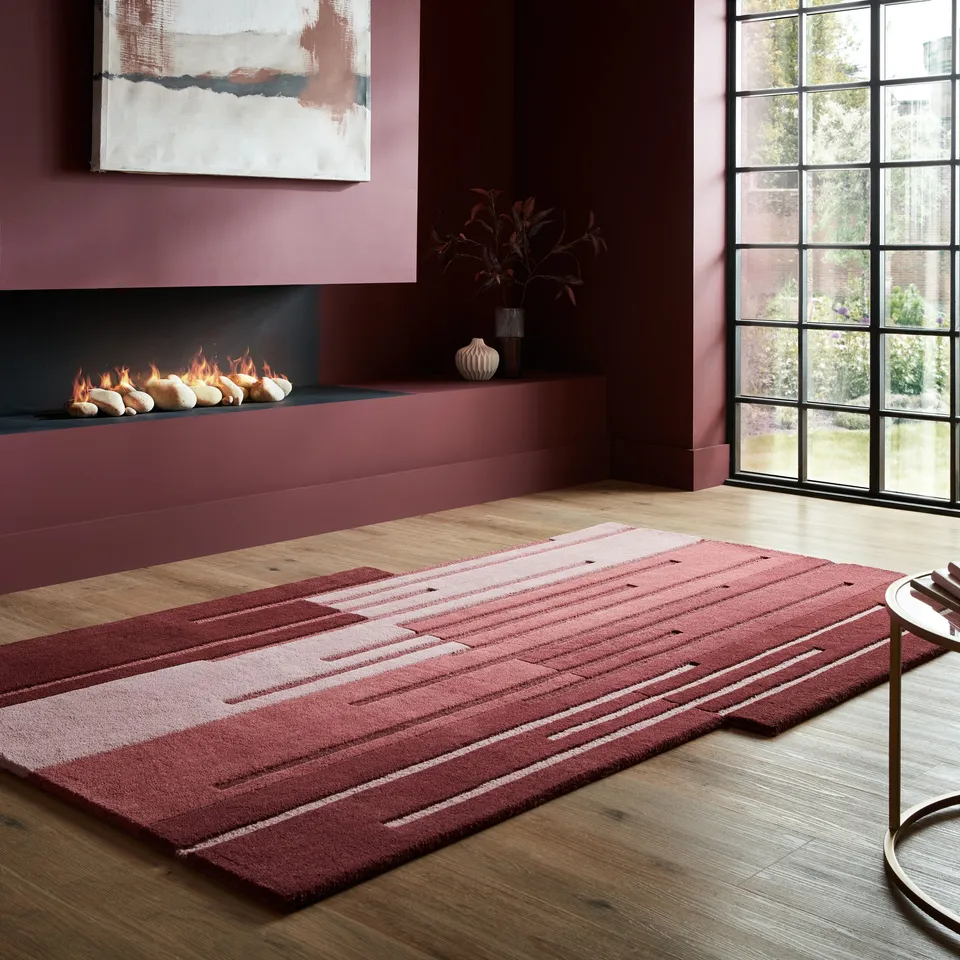 flair-rugs-split-ombre-shaped-wollteppich-farbverlauf image 1