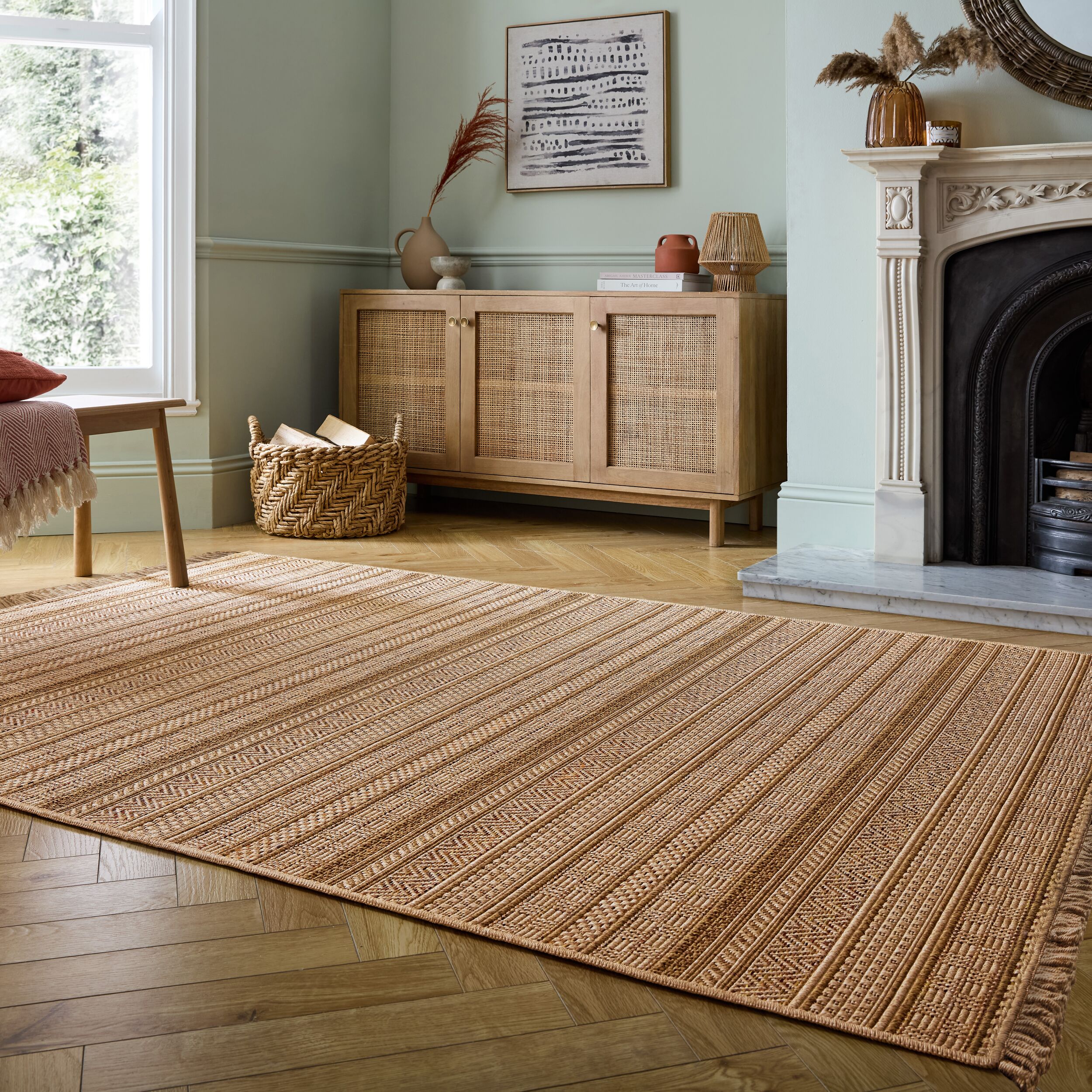 flair-rugs-farah-stripe-outdoor-teppich-in-jute-optik image 3