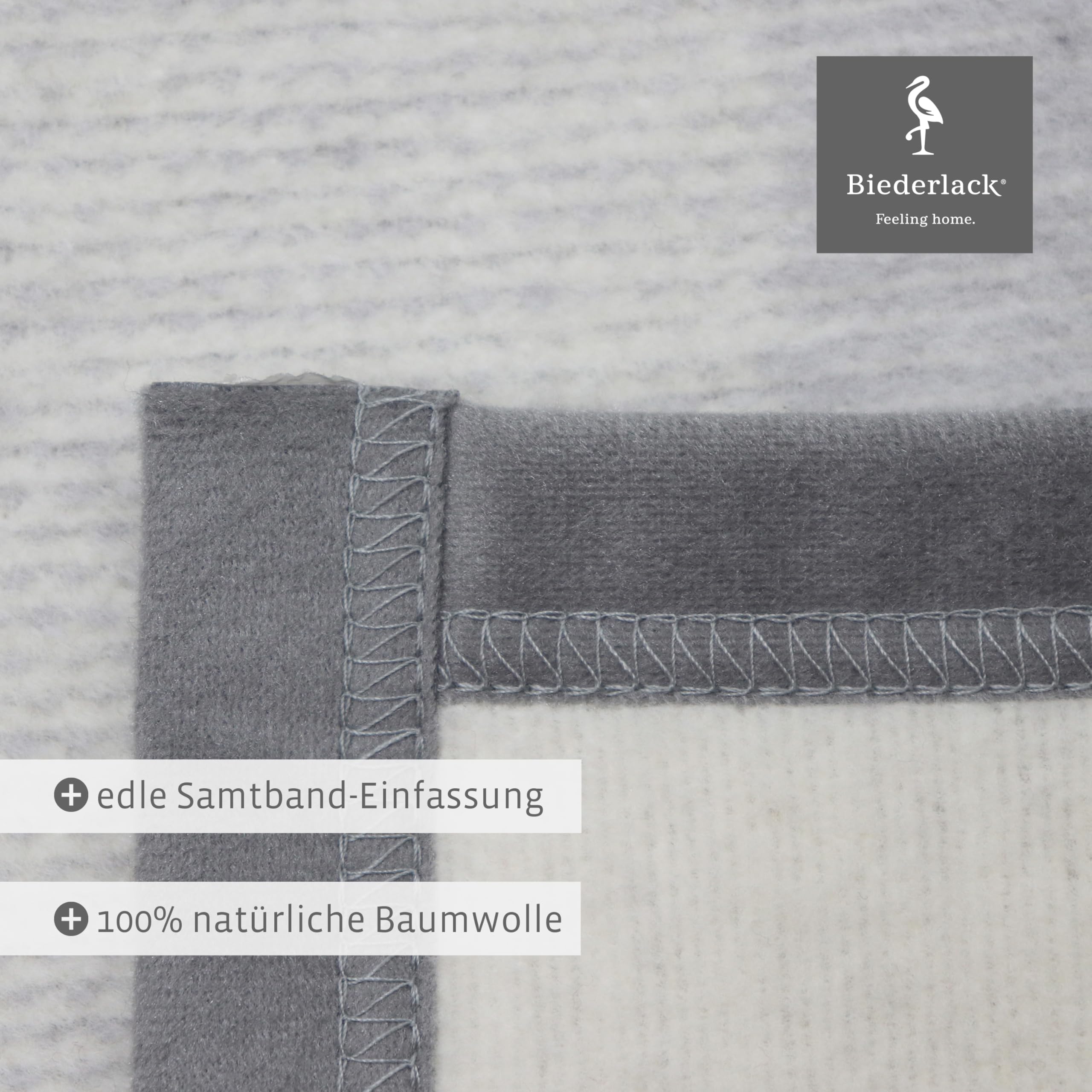 biederlack-pure-cotton-karo-grau-kuscheldecke-150x200-cm image 5