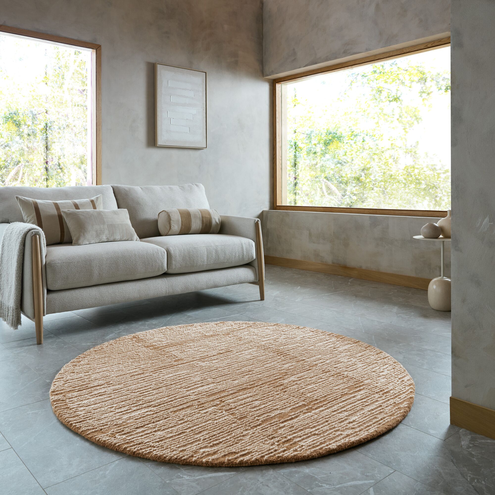 flair-rugs-harris-modular-wollteppich-rund image 3