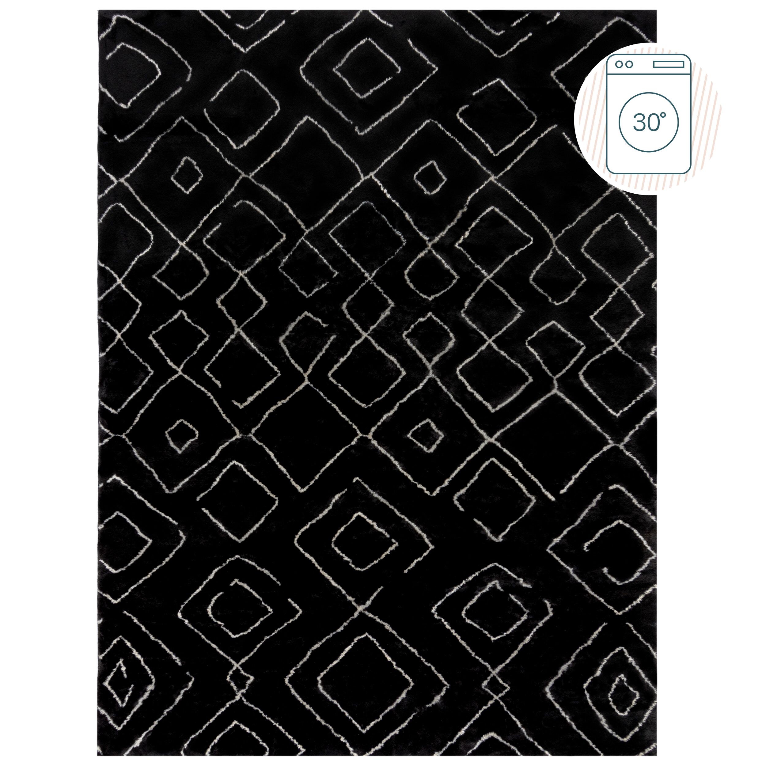 flair-rugs-imran-waschbarer-kunstfell-teppich image 2