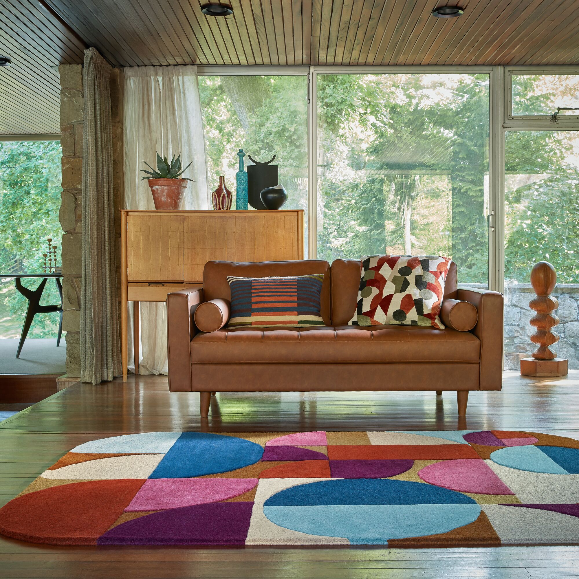 flair-rugs-mia-arch-abstract-wollteppich image 1