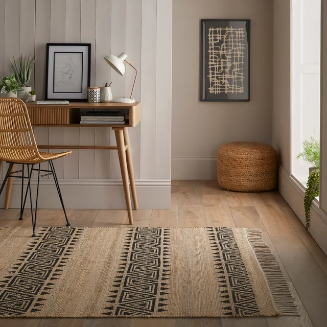 flair-rugs-kenaz-jute-teppich-mit-global-muster image 1