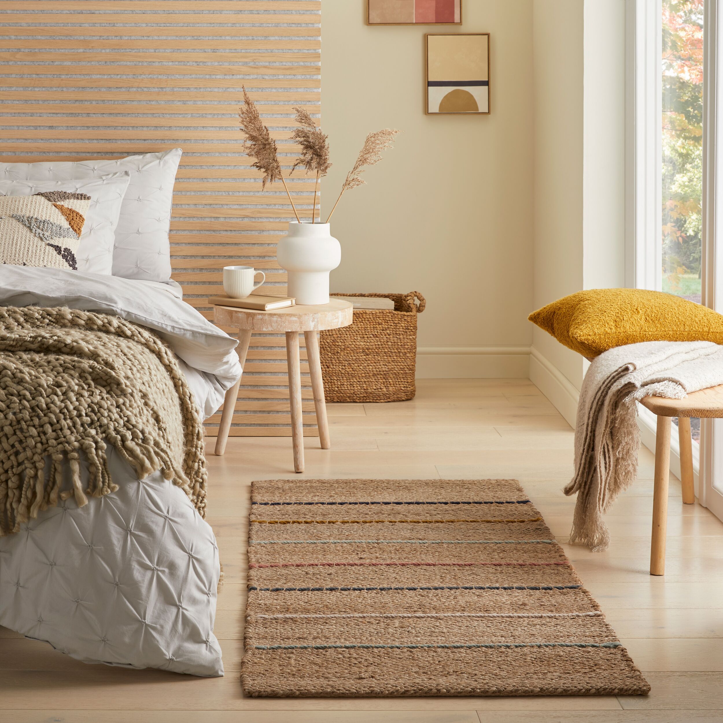 flair-rugs-jute-stripe-gestreifter-jute-teppich-naturstreifen image 1