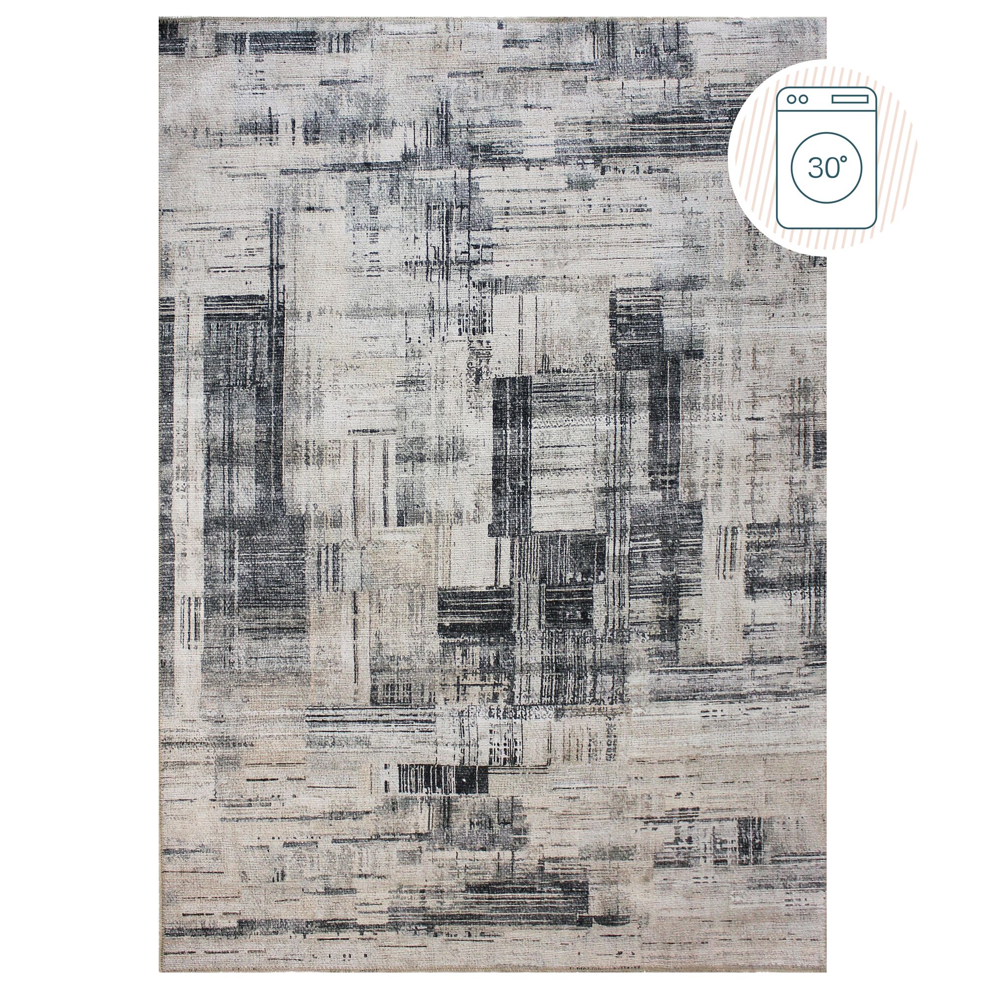 flair-rugs-silas-washable-abstract-teppich image 2