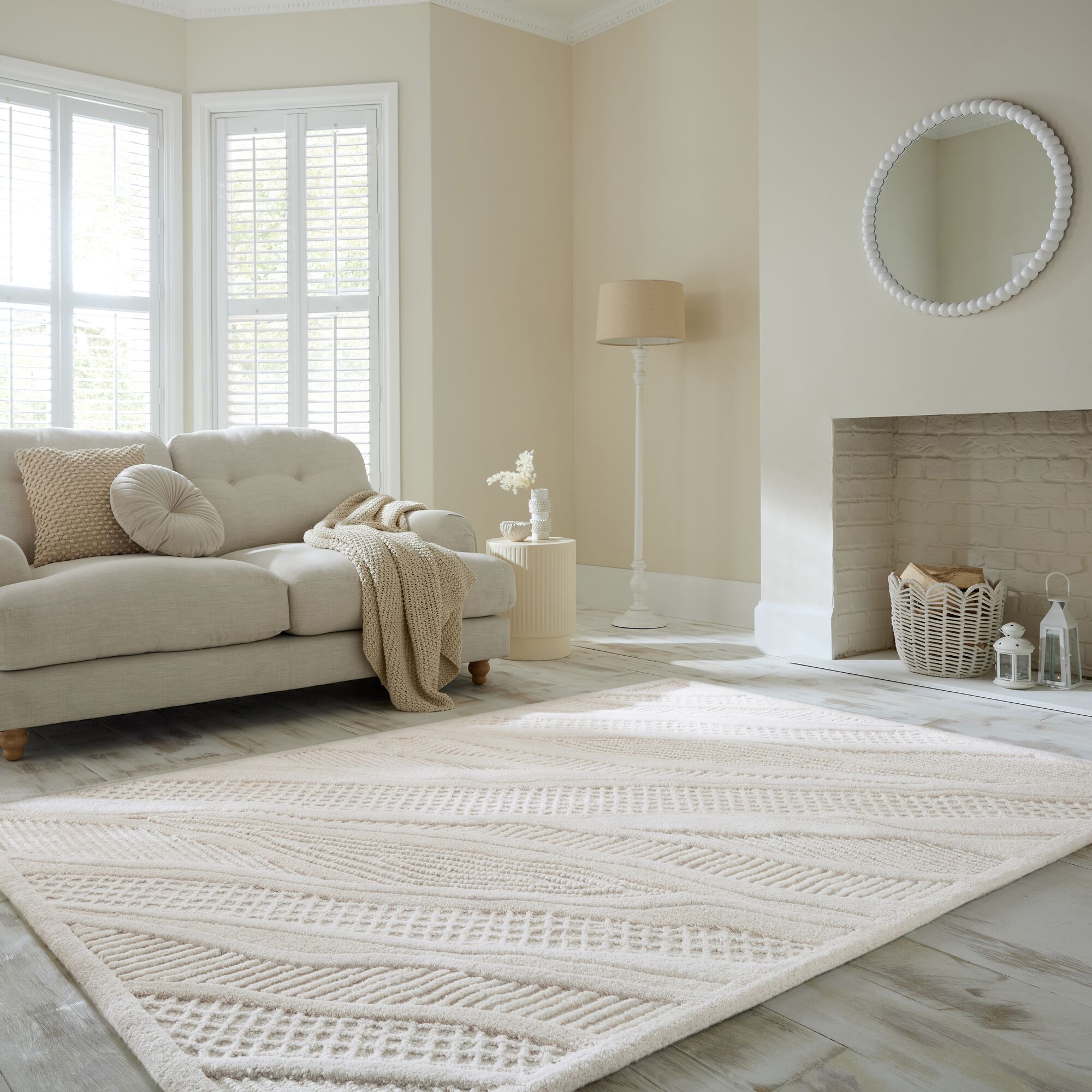 flair-rugs-sculptured-abstract-wollmix-teppich image 1