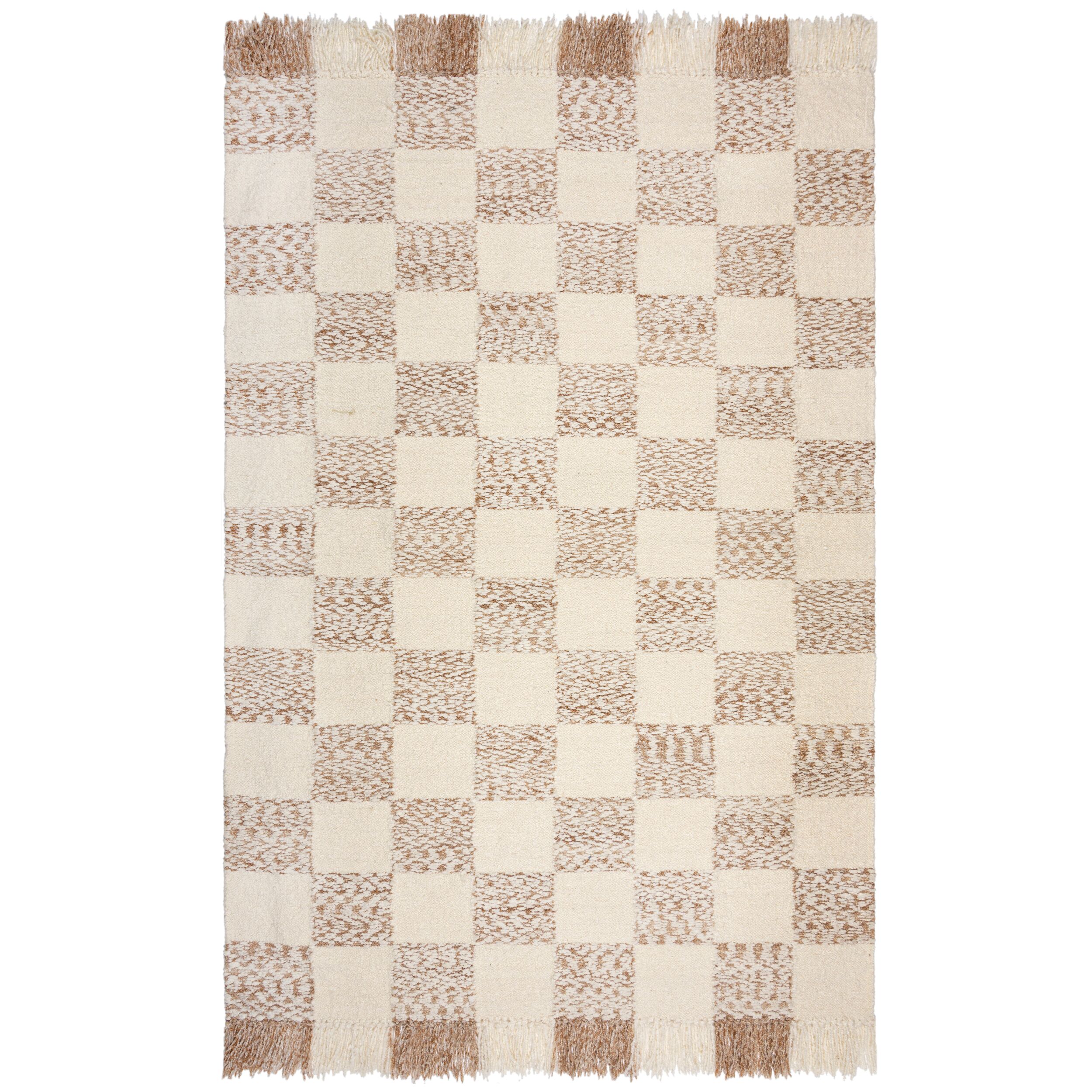 flair-rugs-eric-cotton-blend-karo-teppich image 2