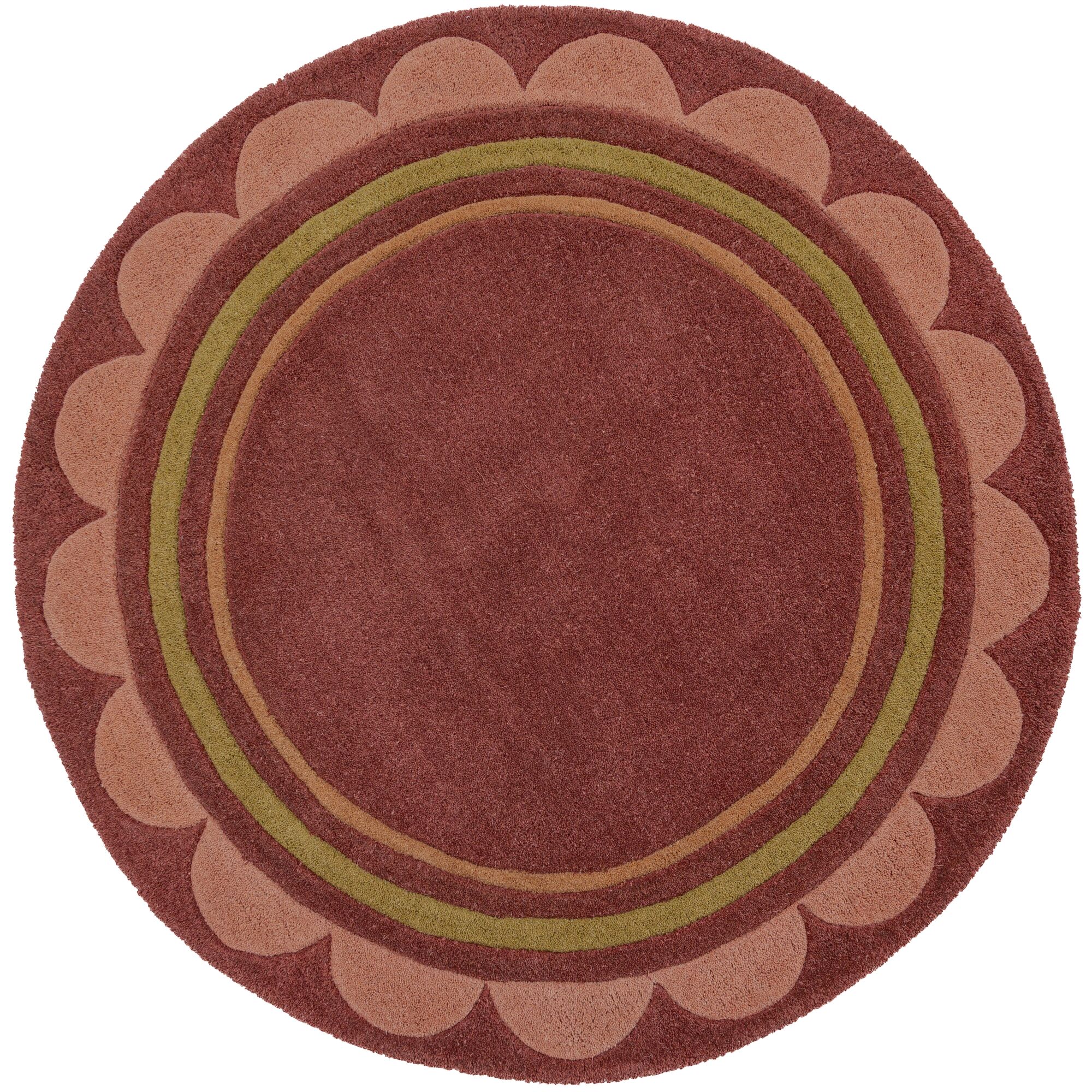 flair-rugs-lois-scallop-border-wollteppich-rund image 2