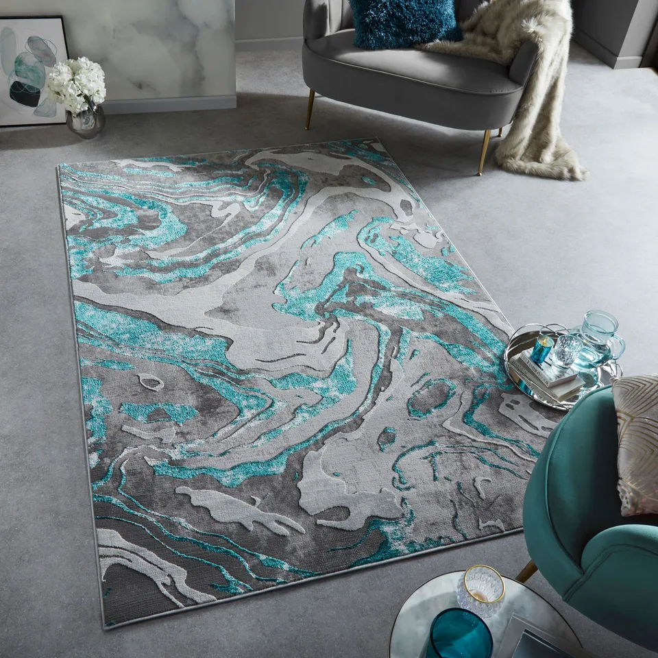 flair-rugs-marbled-abstract-moderner-designteppich image 1