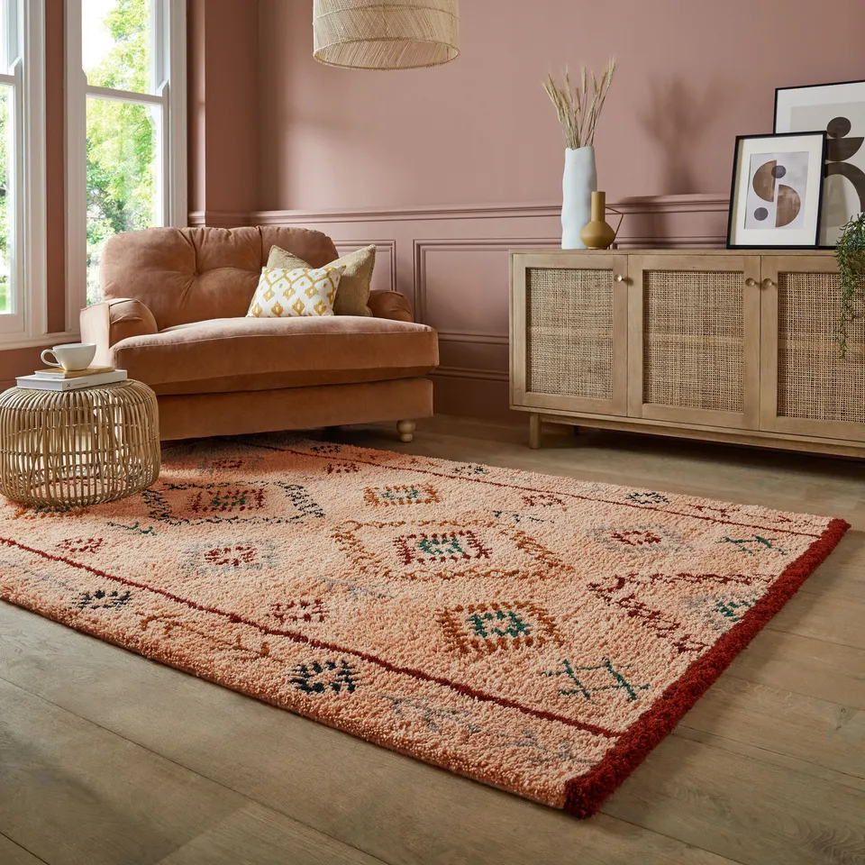 flair-rugs-sahara-shaggy-berber-wollteppich image 1
