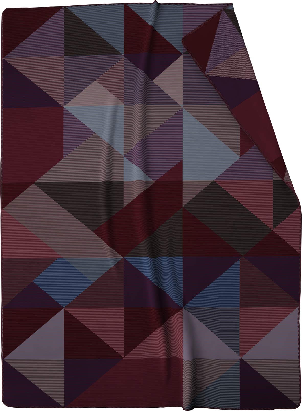 biederlack-purple-geometric-kuscheldecke-150x200-cm image 1