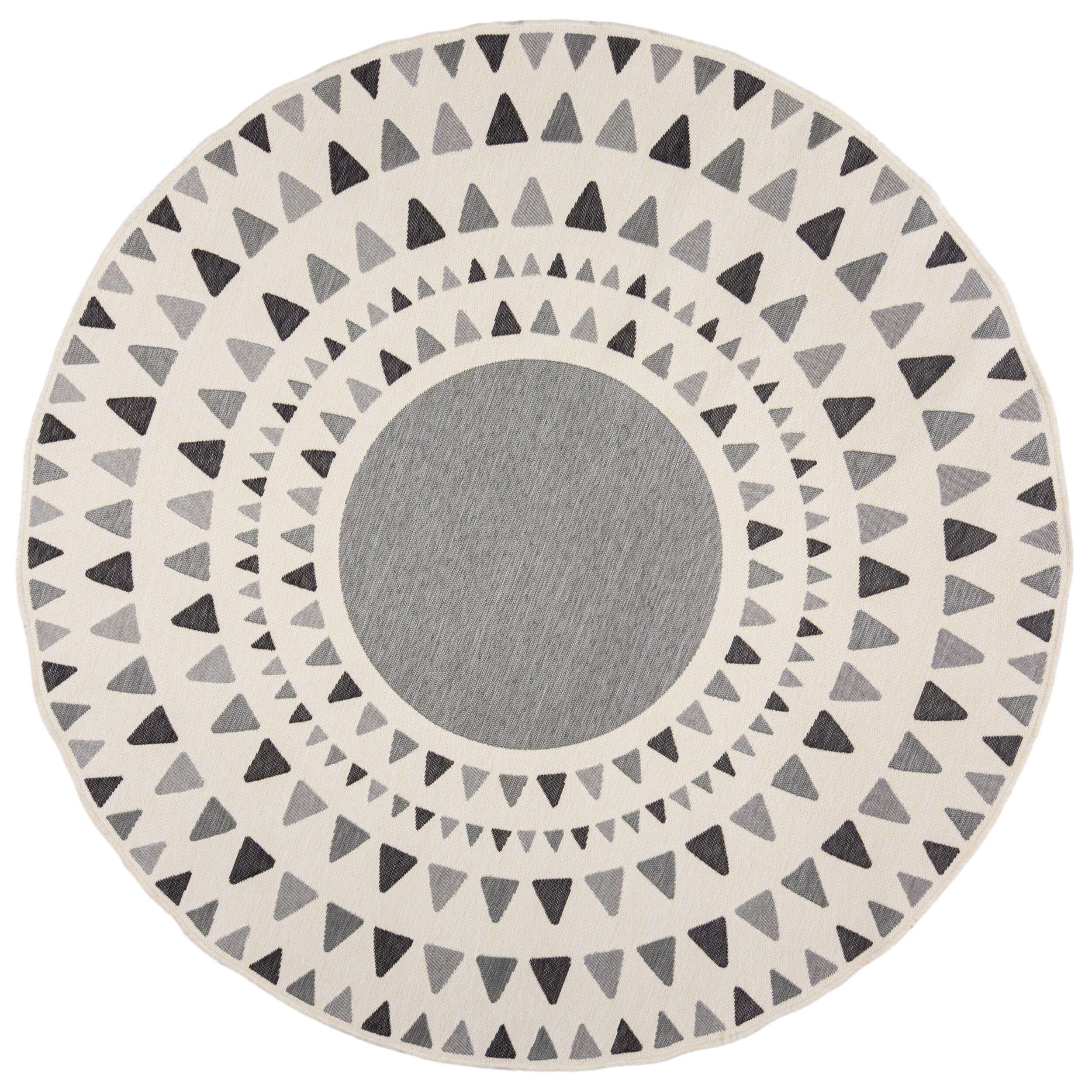 flair-rugs-shadow-rays-indoor-outdoor-runder-geometrie-teppich image 2