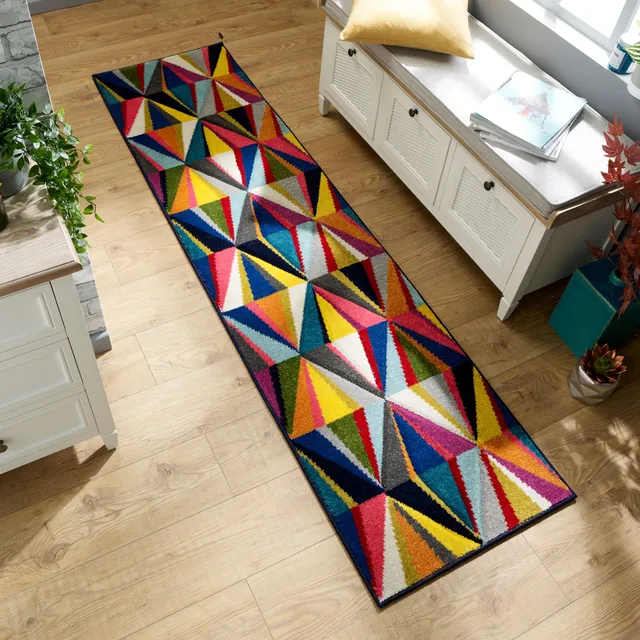 flair-rugs-danza-colourful-geometric-l-ufer image 1