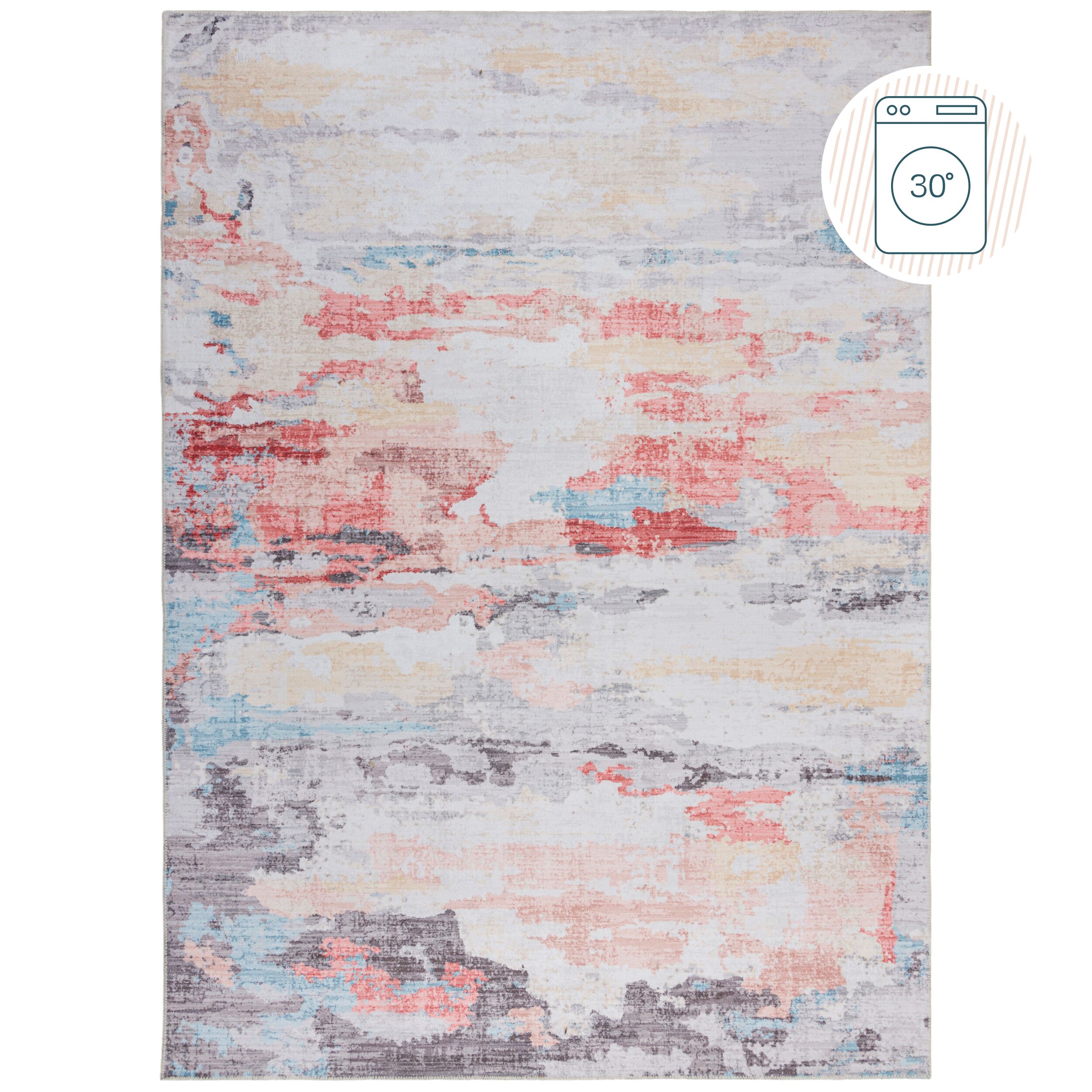 flair-rugs-wentworth-waschbarer-abstract-teppich image 2