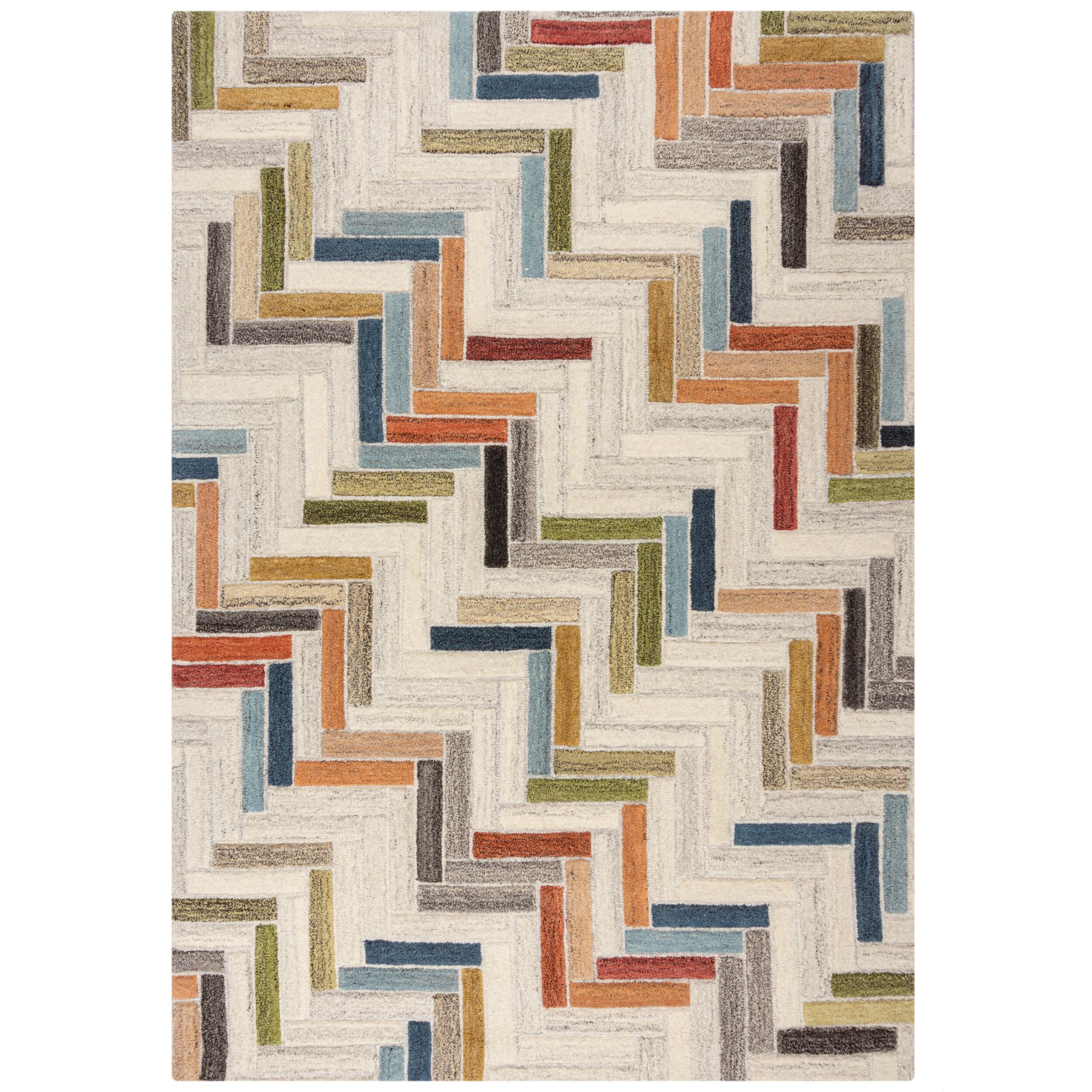 flair-rugs-russo-moderner-geometrischer-wollteppich image 2