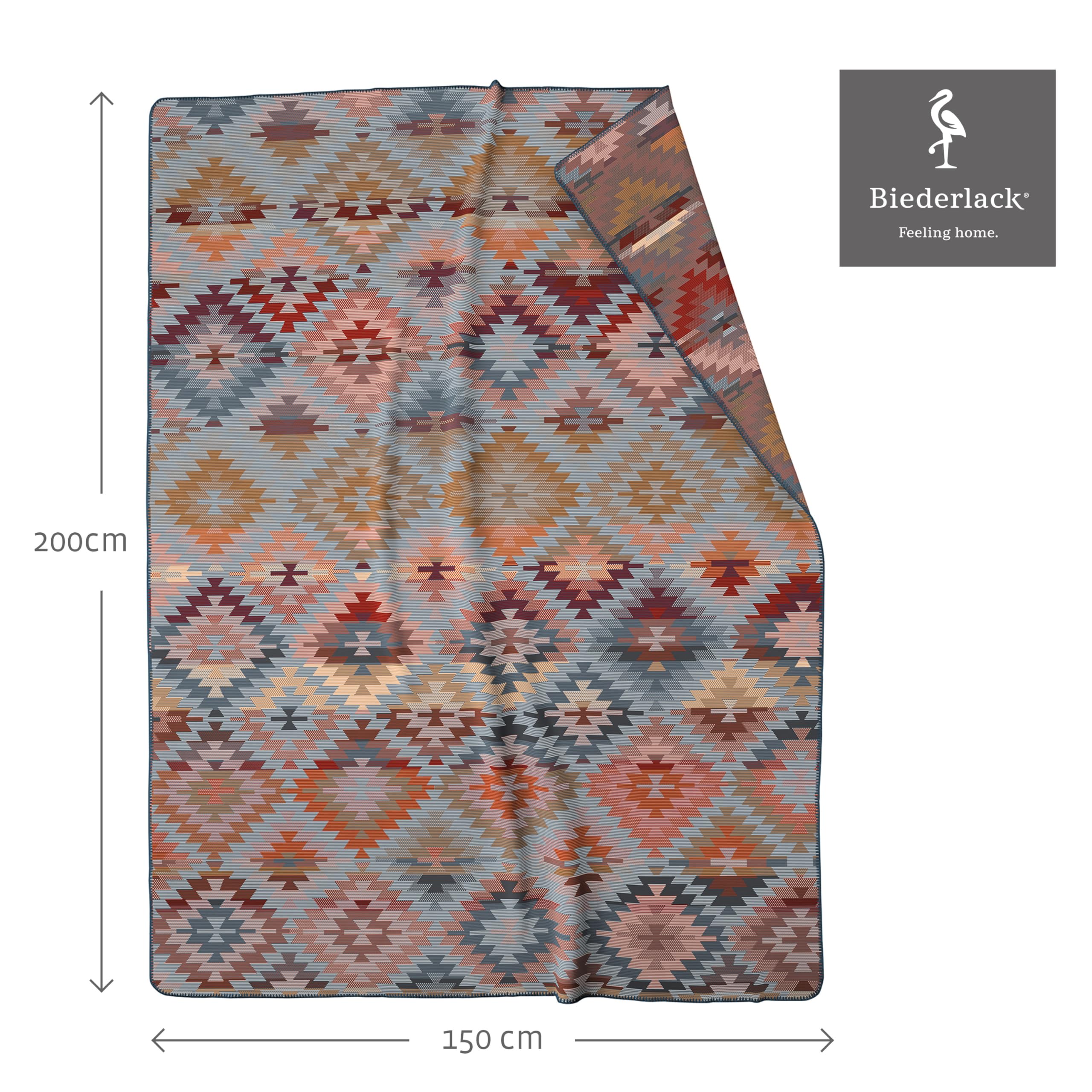 biederlack-navajo-flauschige-kuscheldecke-150x200-cm image 2