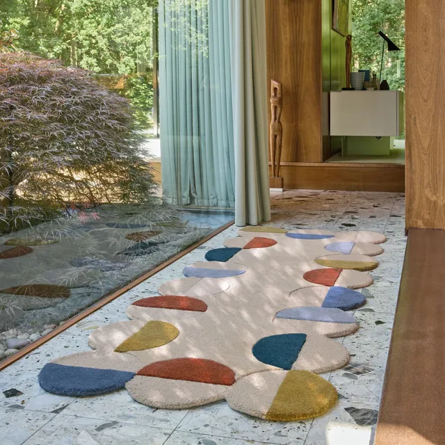 flair-rugs-mia-woll-l-ufer-mit-wellenrahmen image 1