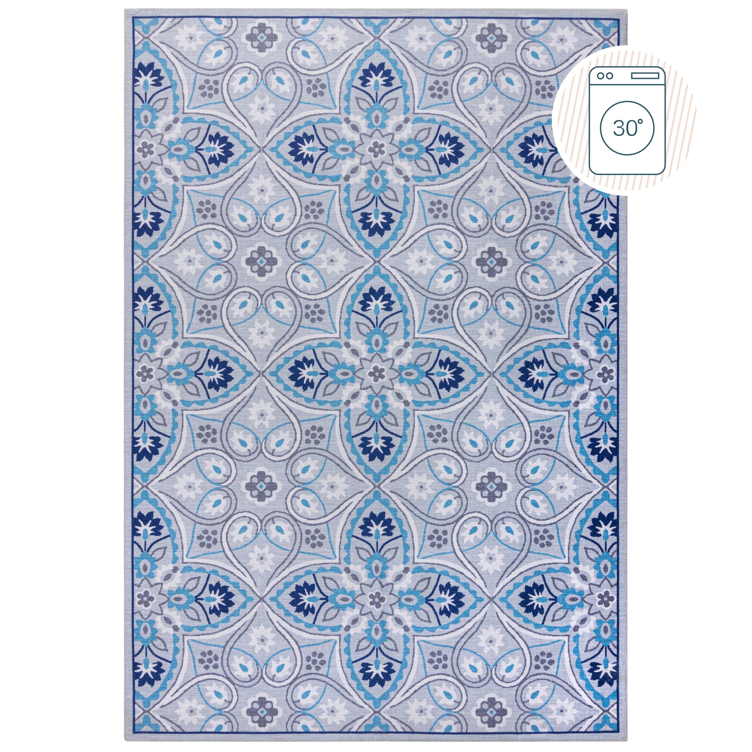 flair-rugs-ellen-vintage-waschbarer-teppich image 2