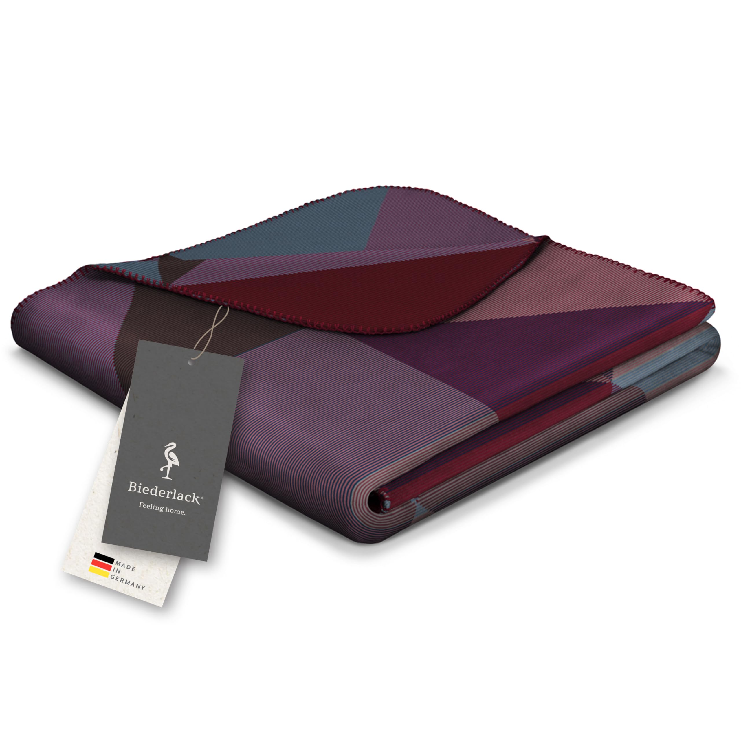 biederlack-purple-geometric-kuscheldecke-150x200-cm image 2