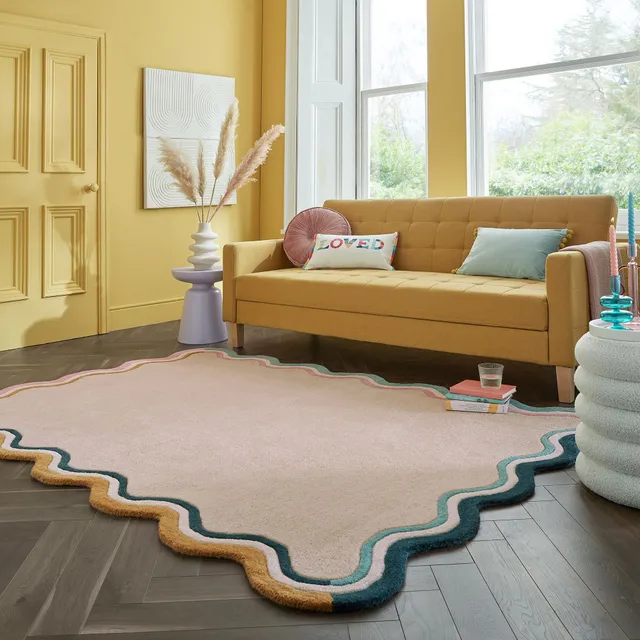 flair-rugs-leo-wollteppich-mit-wellen-borte image 1