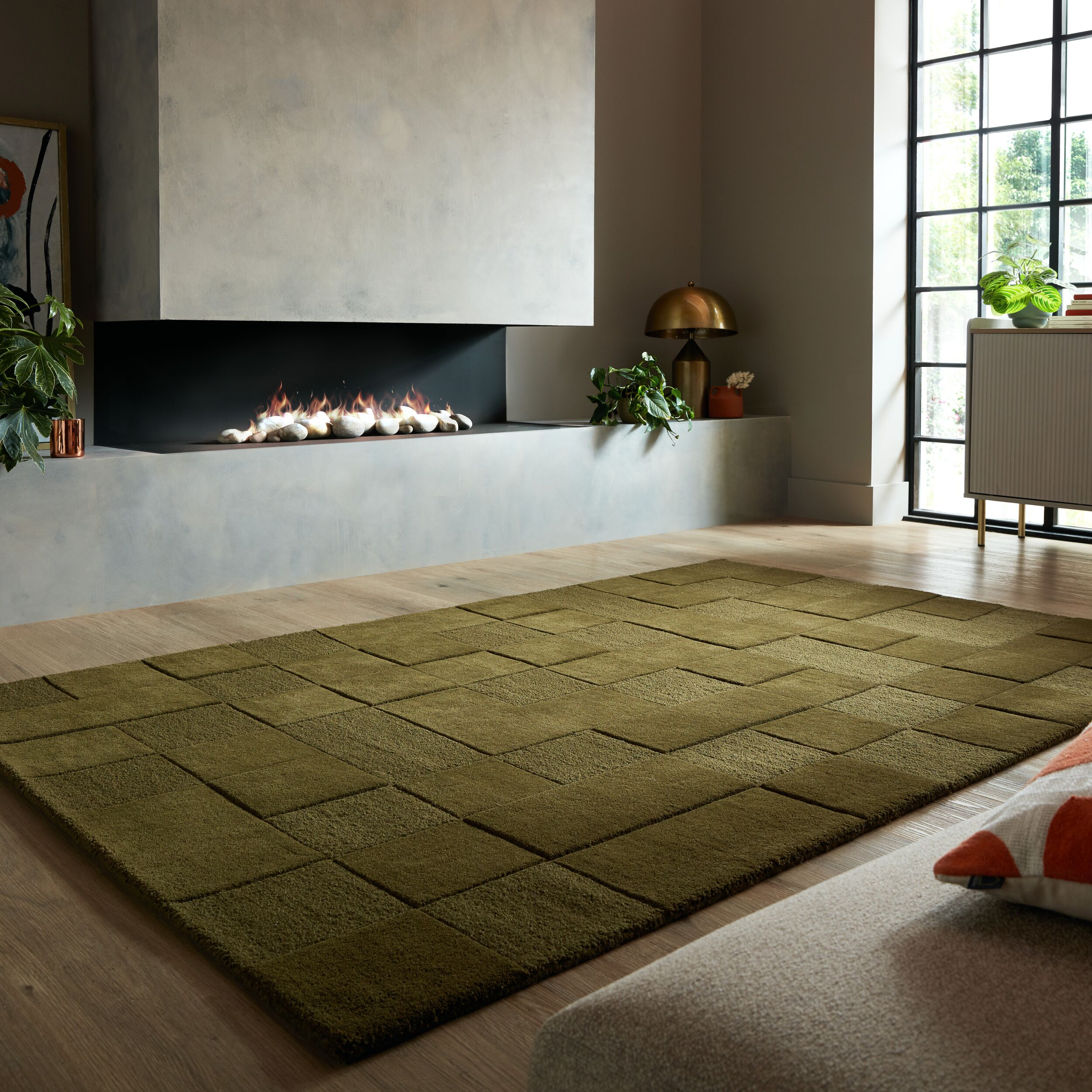 flair-rugs-checkerboard-wool-modern-wollteppich image 3