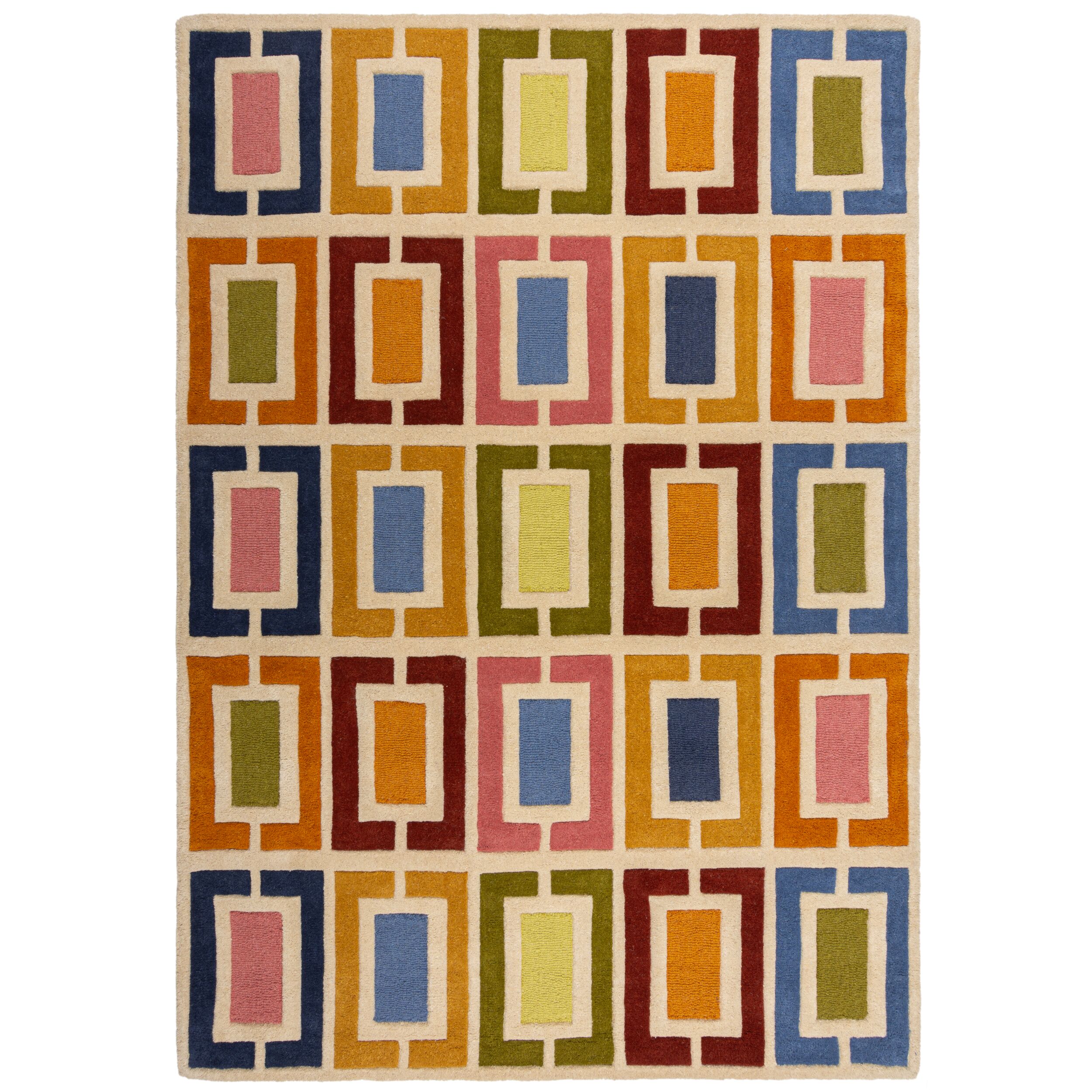 flair-rugs-retro-blocks-wollteppich-geschnitzt image 2
