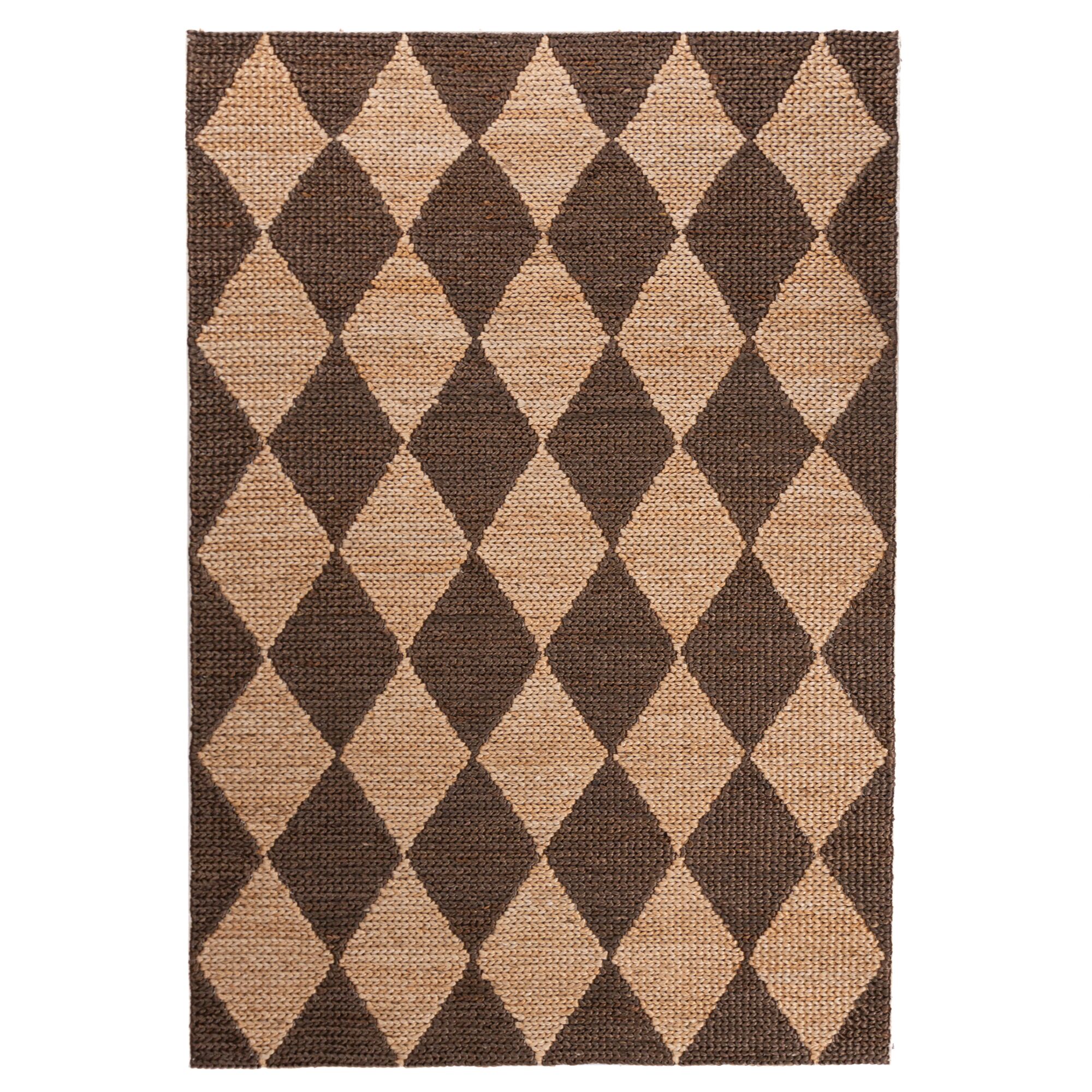 flair-rugs-effie-diamond-chunky-juteteppich image 2