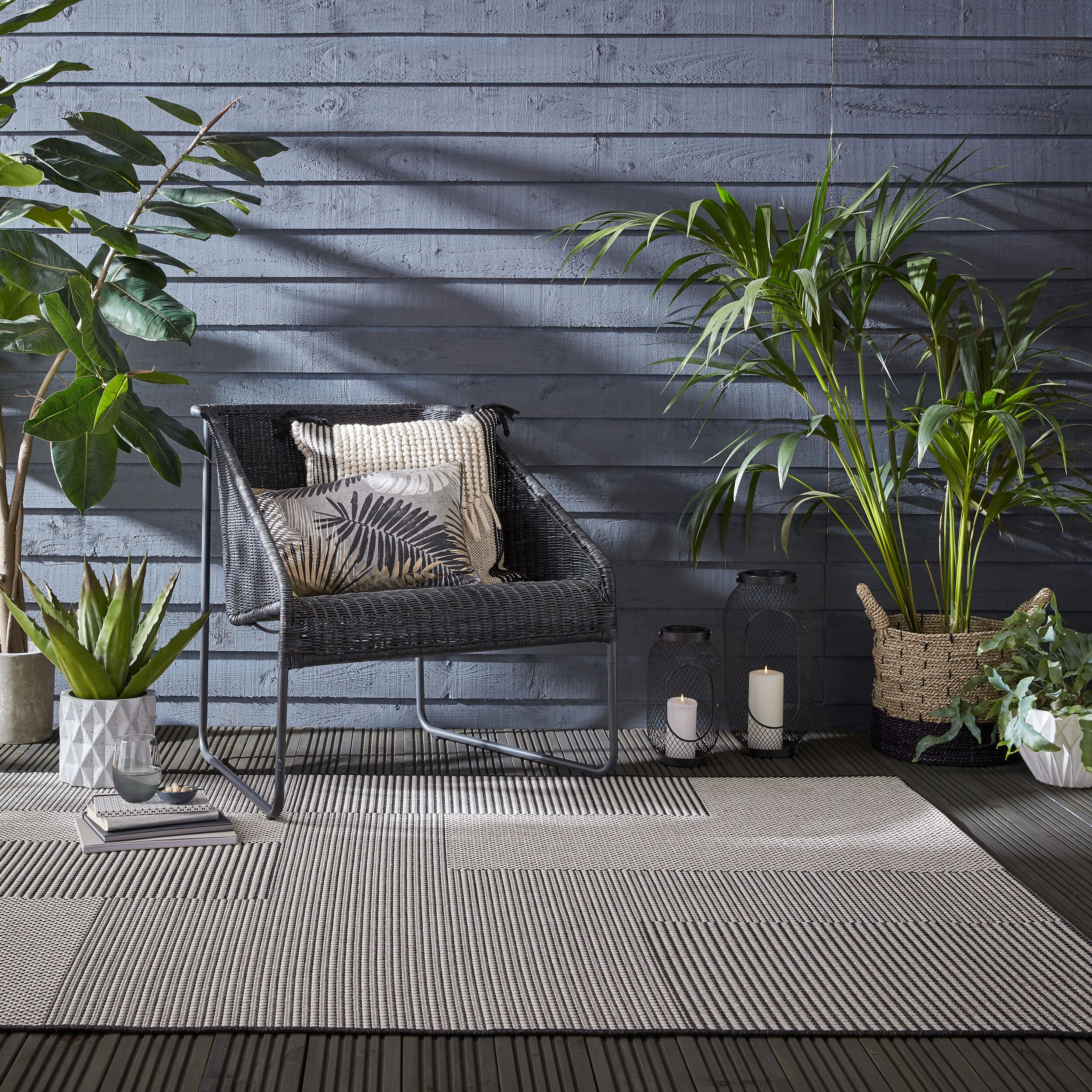 flair-rugs-sorrento-indoor-outdoor-streifen-teppich image 1