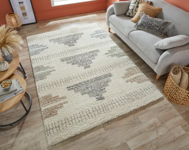 flair-rugs-zane-berber-shaggy-hochflorteppich image 1