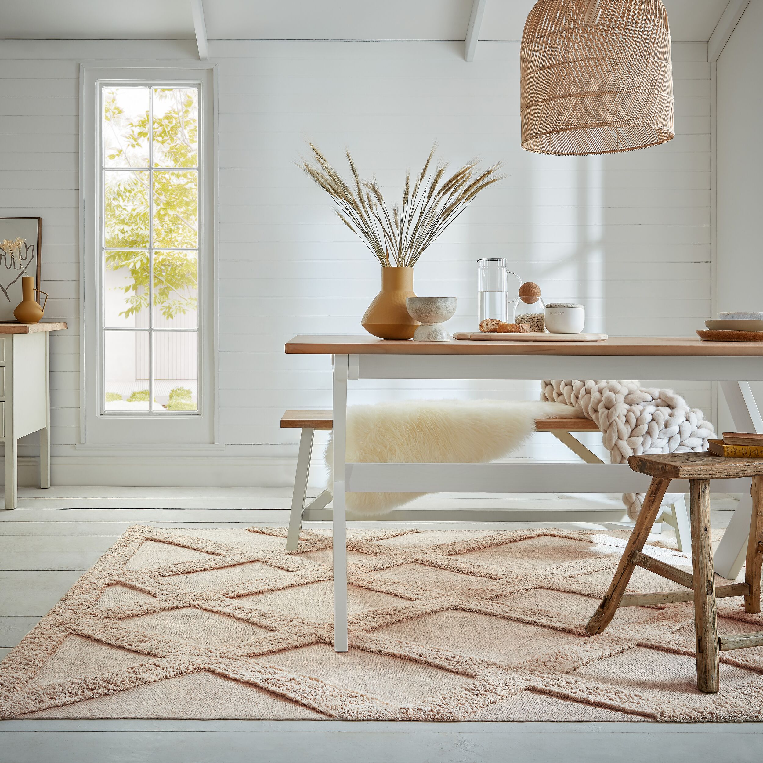 flair-rugs-tessa-rauten-tufting-teppich image 1