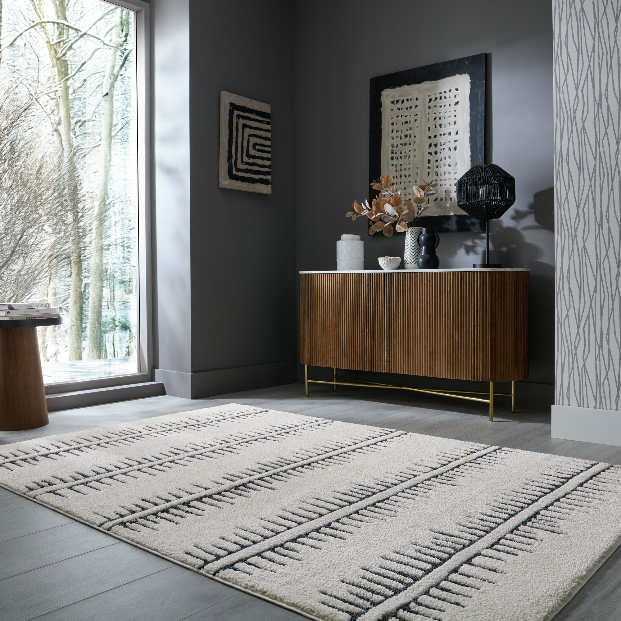 flair-rugs-maple-recycled-stripe-teppich image 1