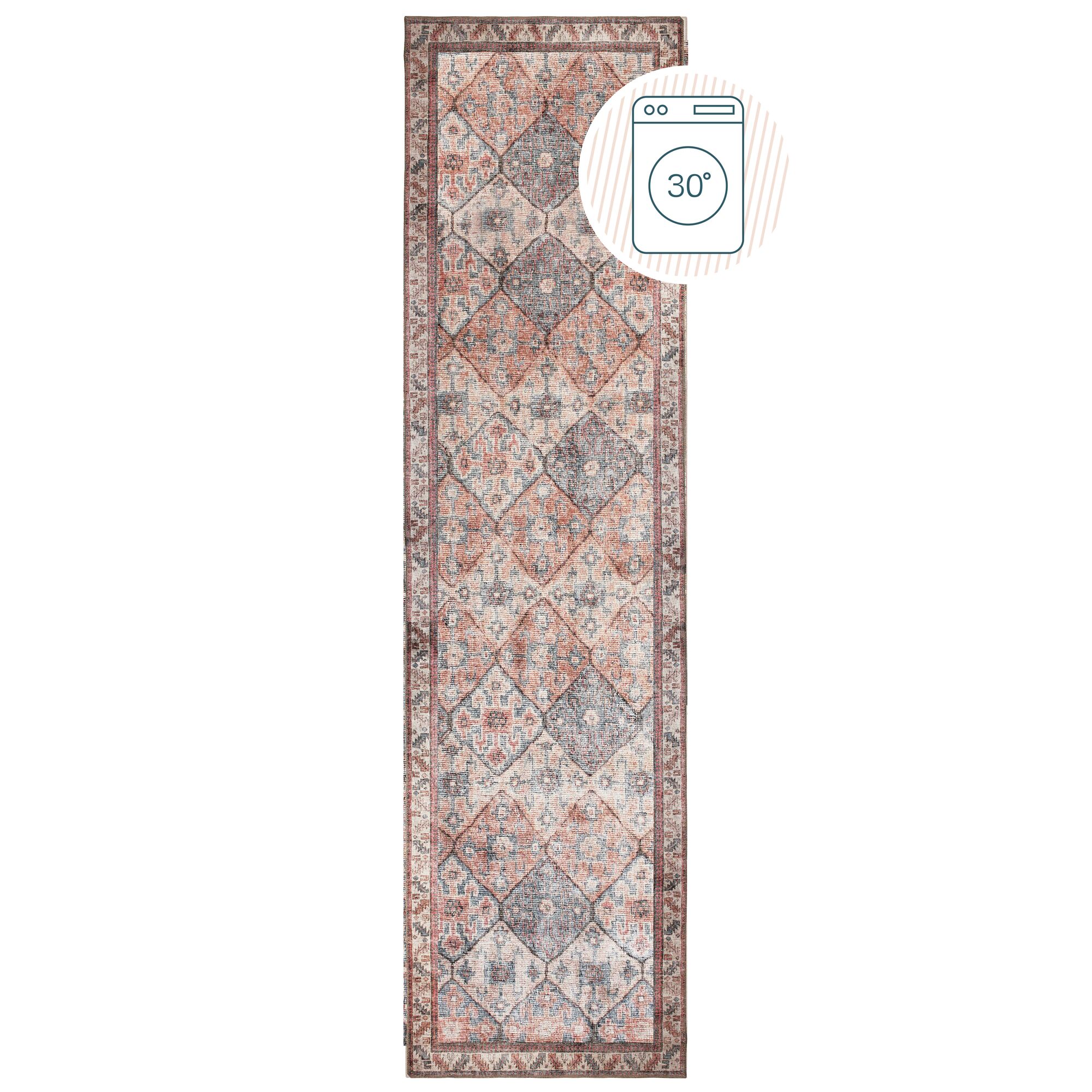 flair-rugs-dion-waschbarer-traditioneller-l-ufer-teppich image 2