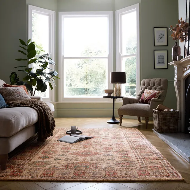 flair-rugs-lana-bedruckter-jute-mix-teppich image 1