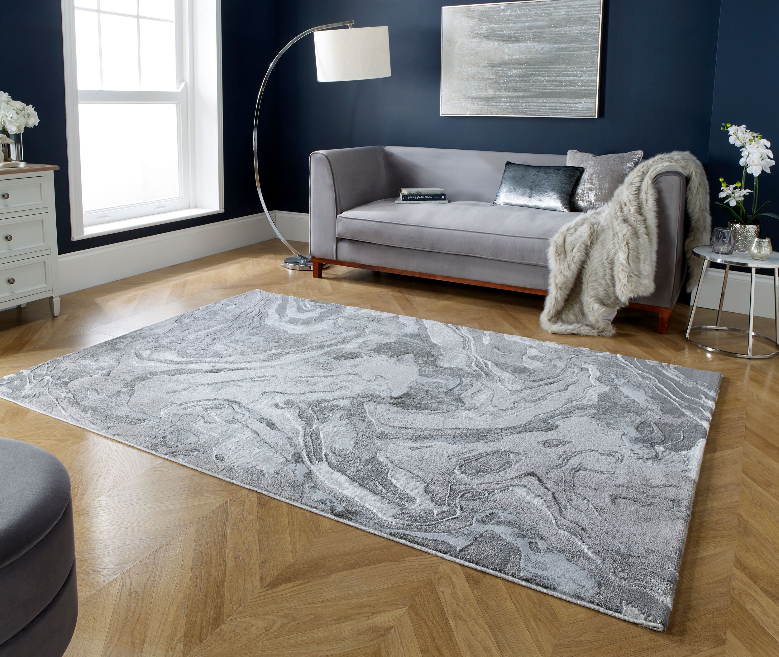 flair-rugs-marbled-abstract-moderner-designteppich image 6